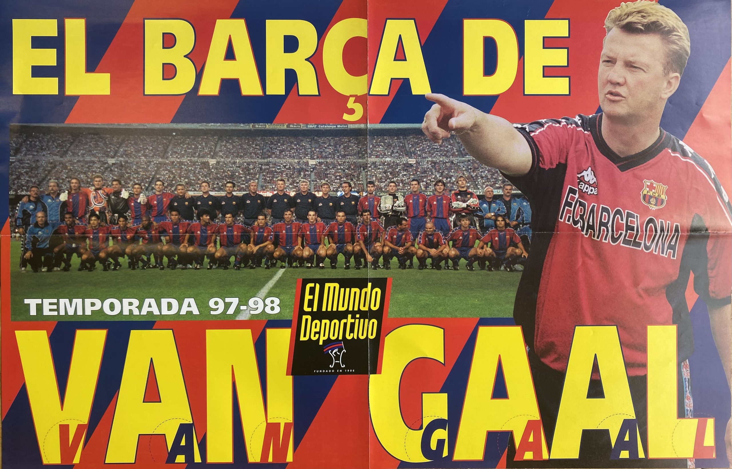 pòster el Mundo Deportivo FC Barcelona el Barça de Van Gaal