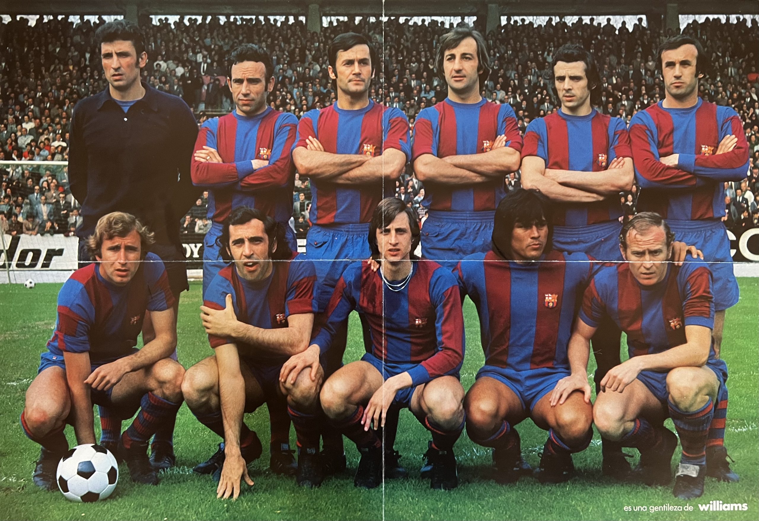Pòster FCBarcelona 1973 Cruyff Sotil Rexach