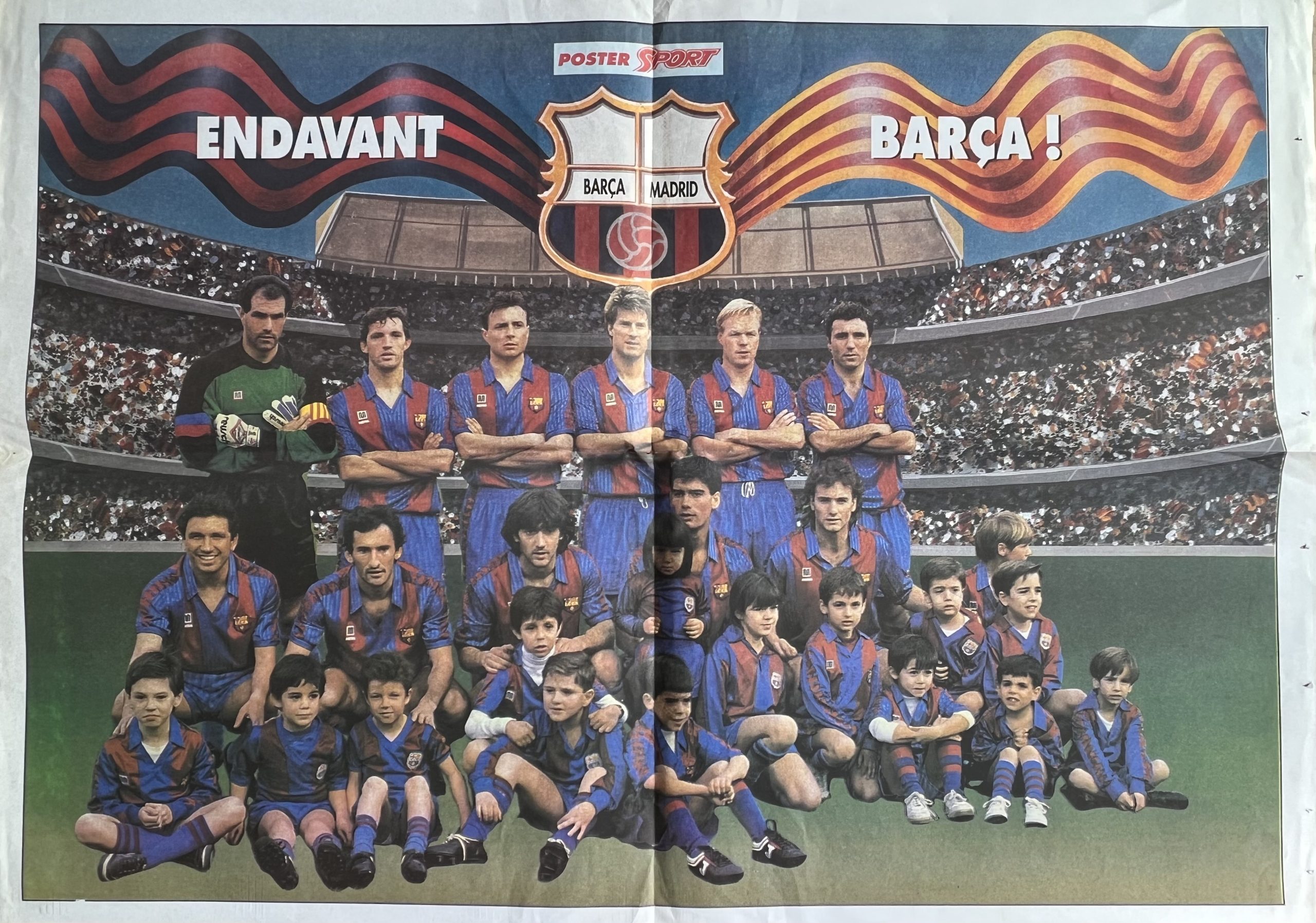 pòster 1991-1992 campions Liga Copa d'Europa