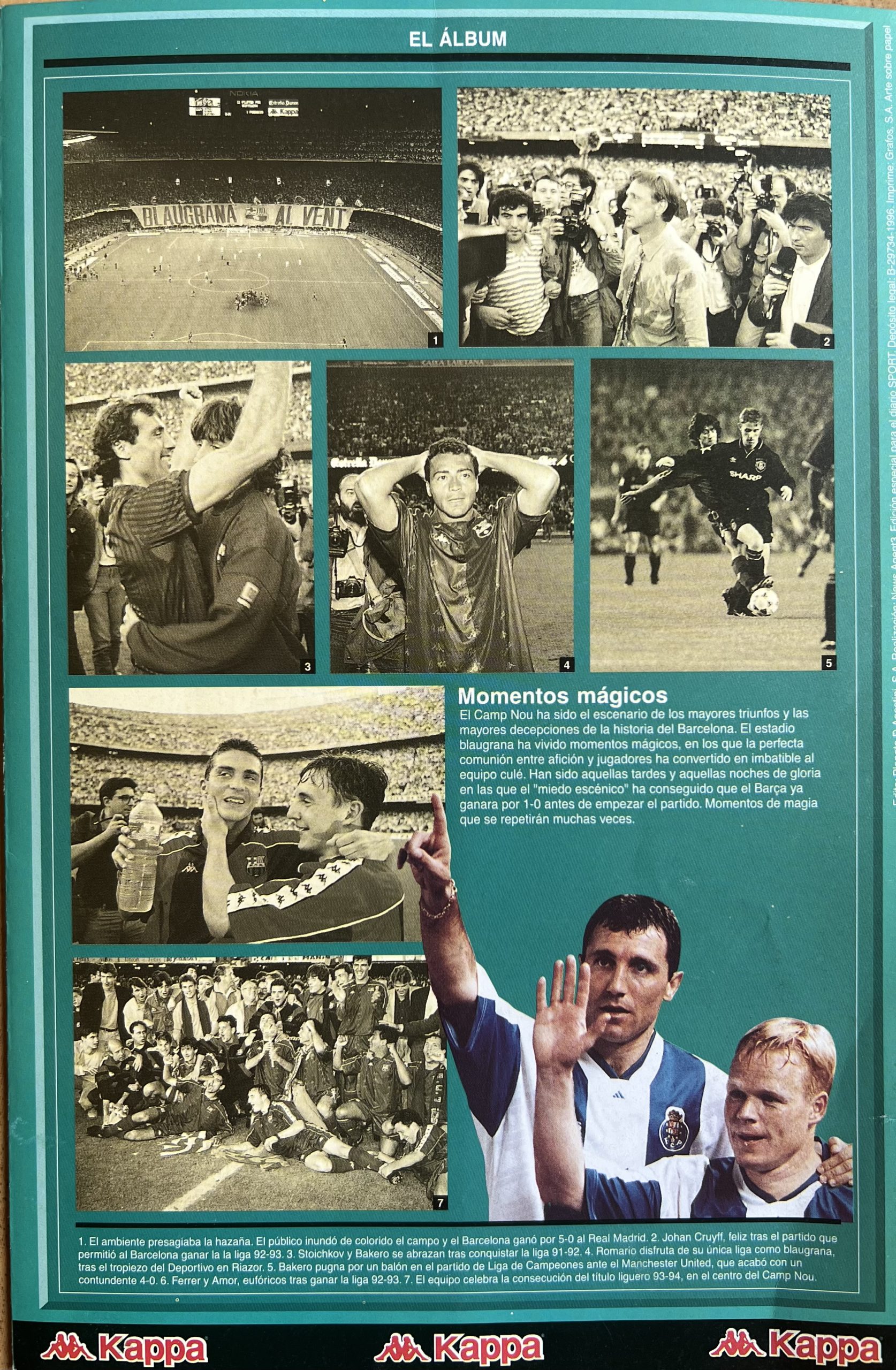 Fitxes del Barça 1996-1997 diari SPORT Stoichkov