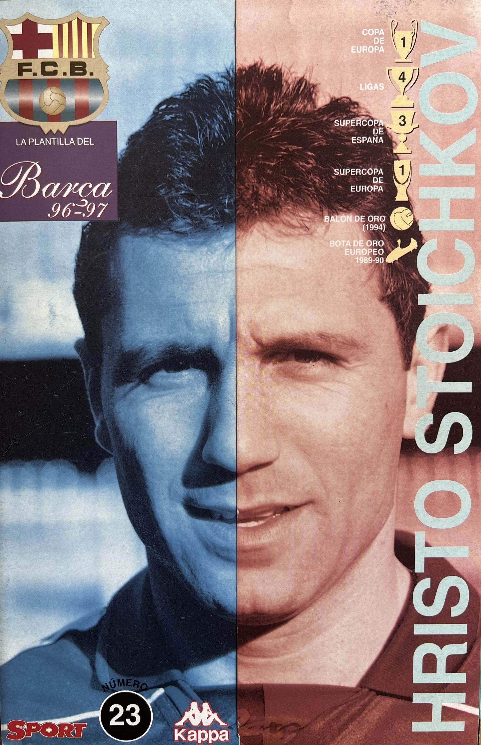 Fitxes del Barça 1996-1997 diari SPORT Stoichkov