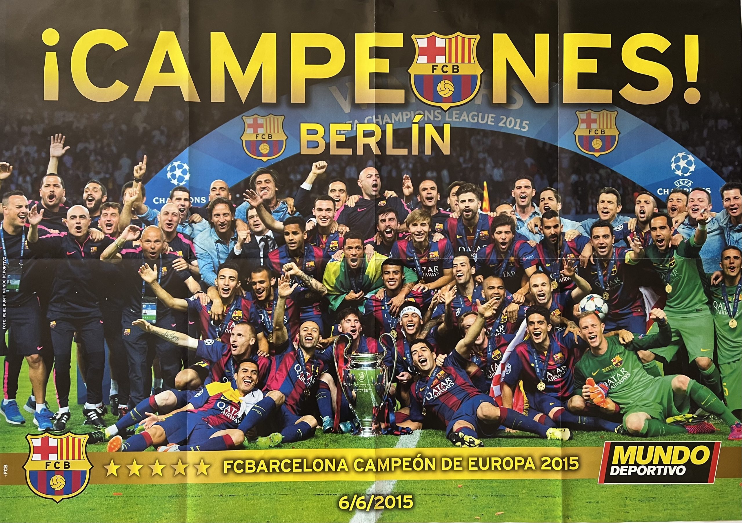 pòster el Mundo Deportivo Campions Champions Berlin 2015