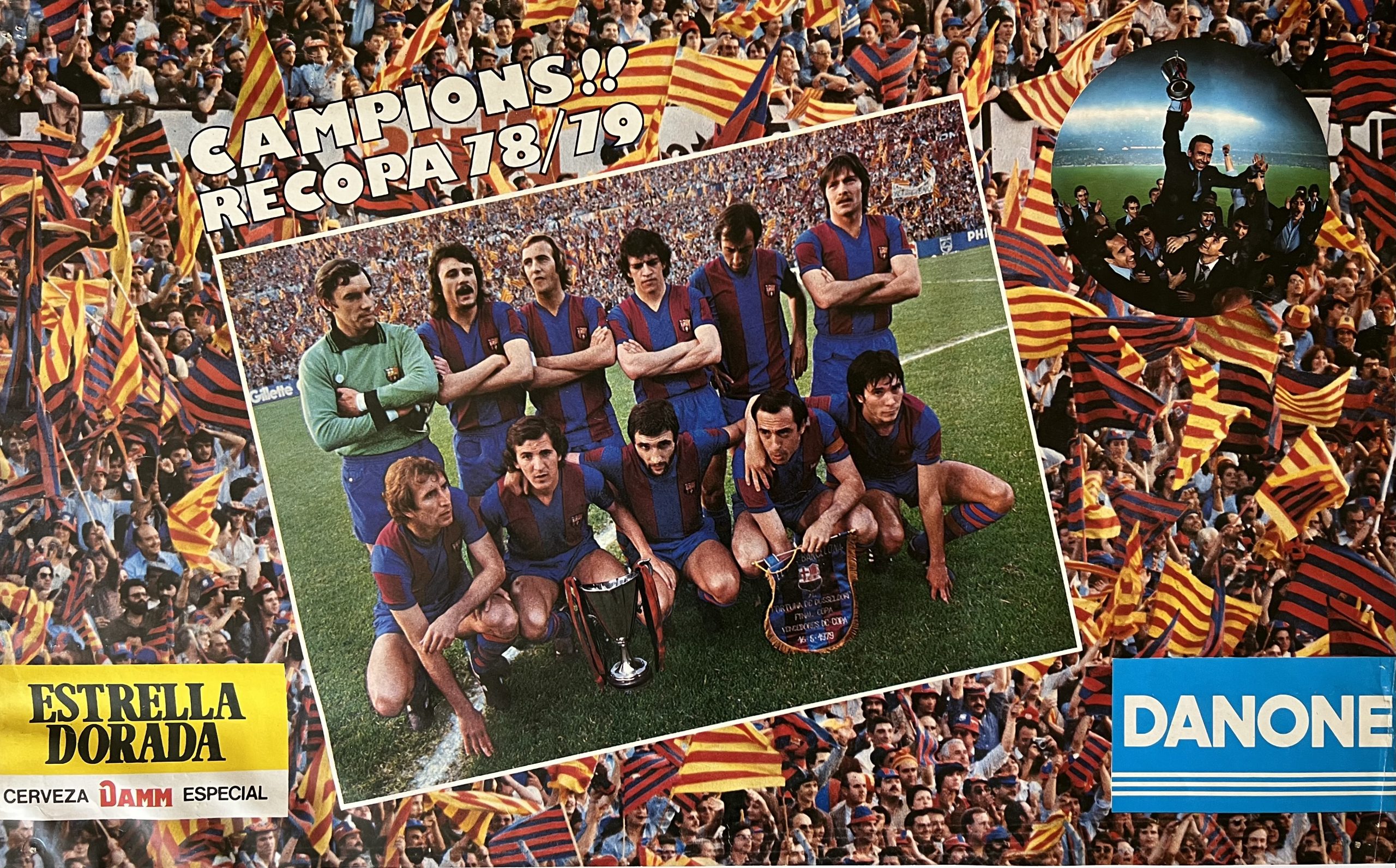 Pòster FCBarcelona 1979 Campió Recopa Europa
