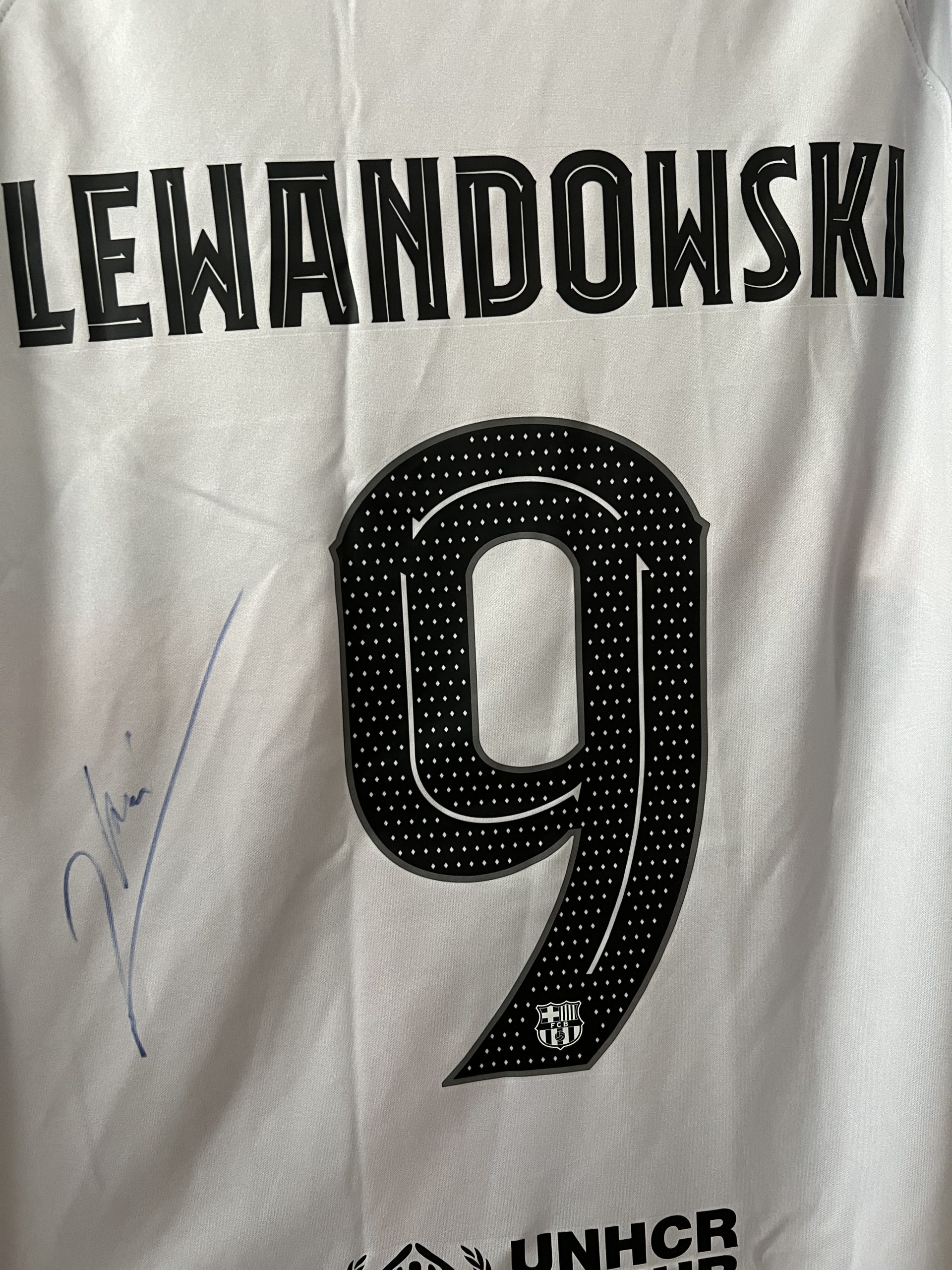Samarreta Nike 2022/23 away Lewandpwski hand signed FC Barcelona