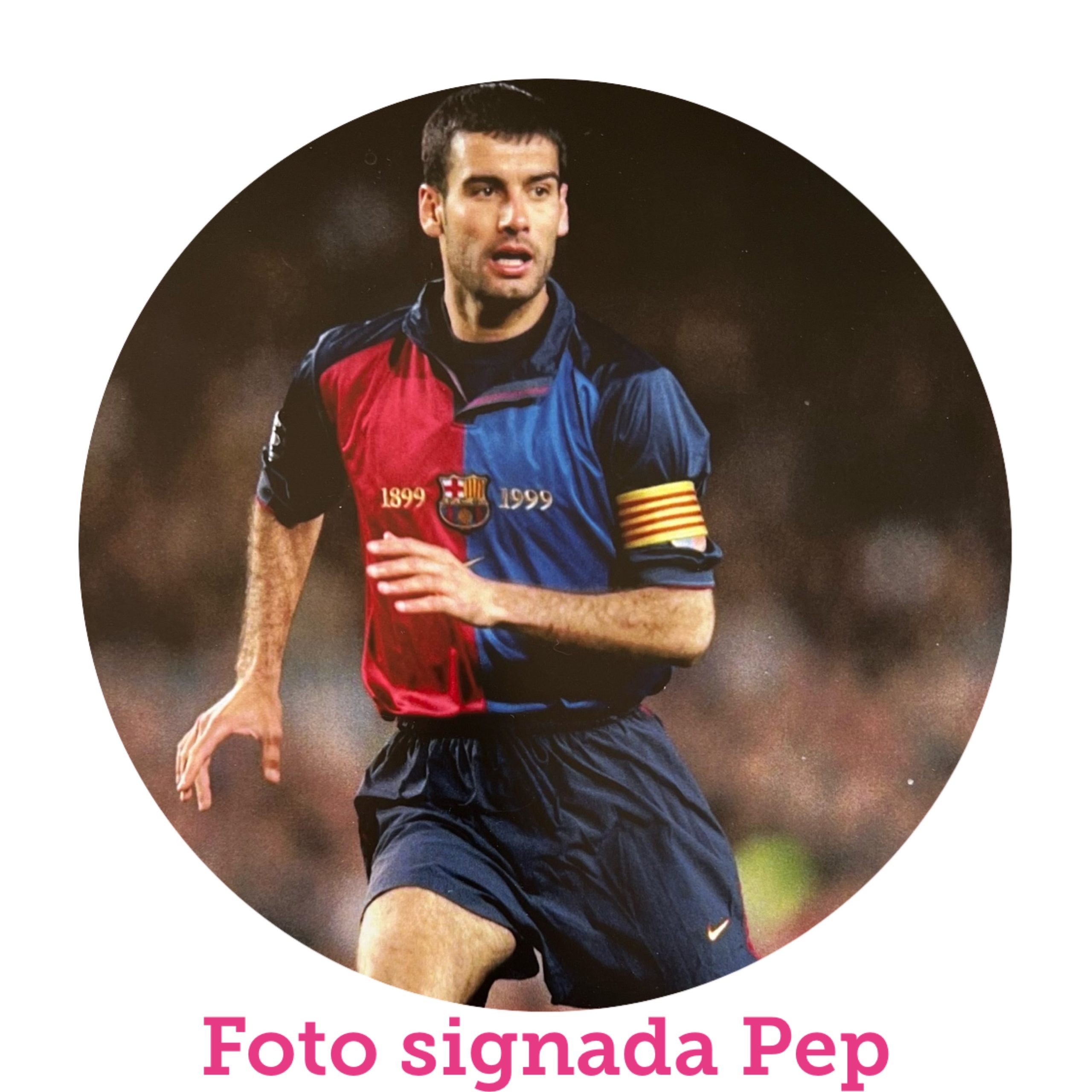 Foto signada Pep Guardiola 1999
