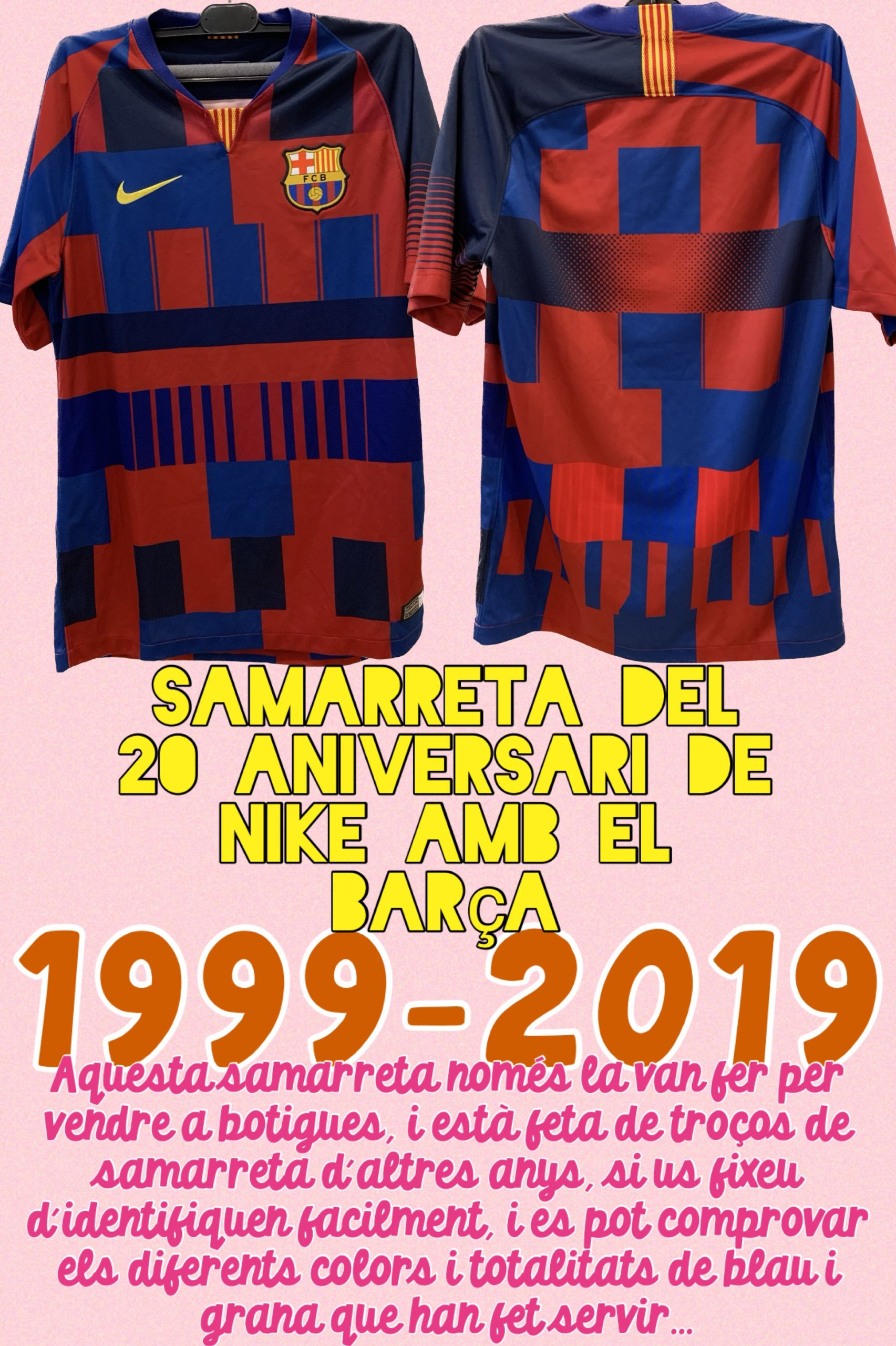 Samarreta Nike 2019 Barça commemorativa