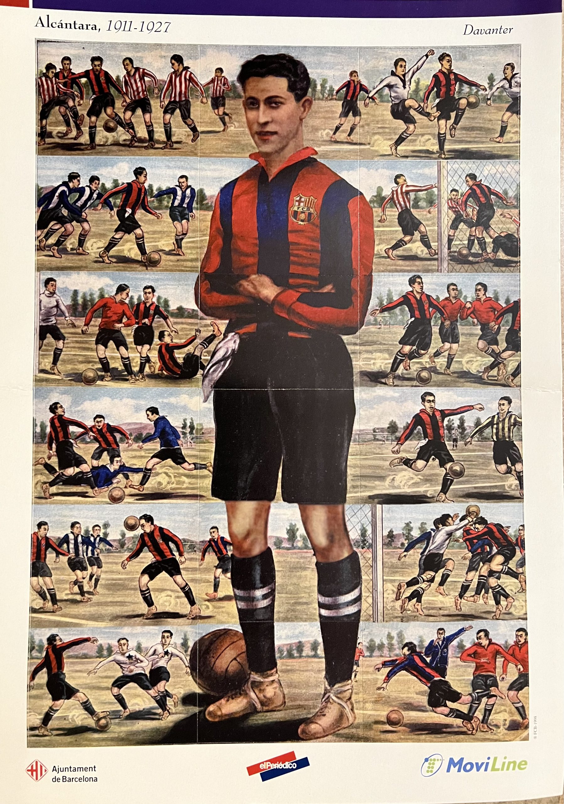 Alcántara 1911-1927 pòster cromos el Periódico Centenari FC Barcelona