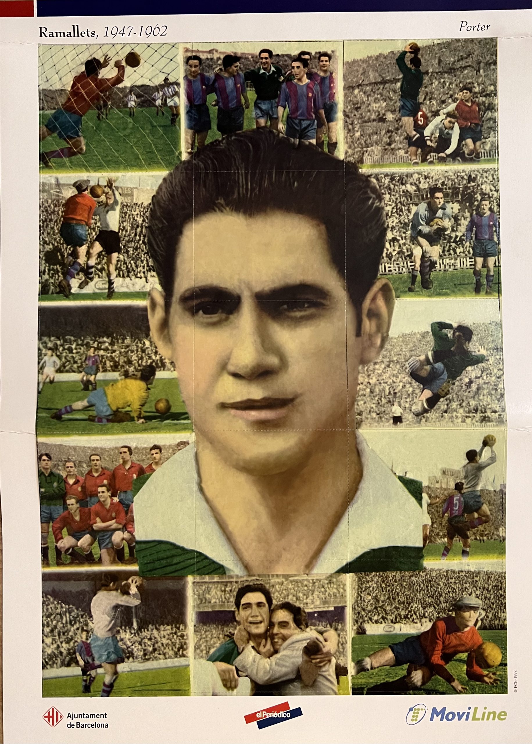 Ramallets 1947-1962 pòster cromos el Periódico Centenari FC Barcelona