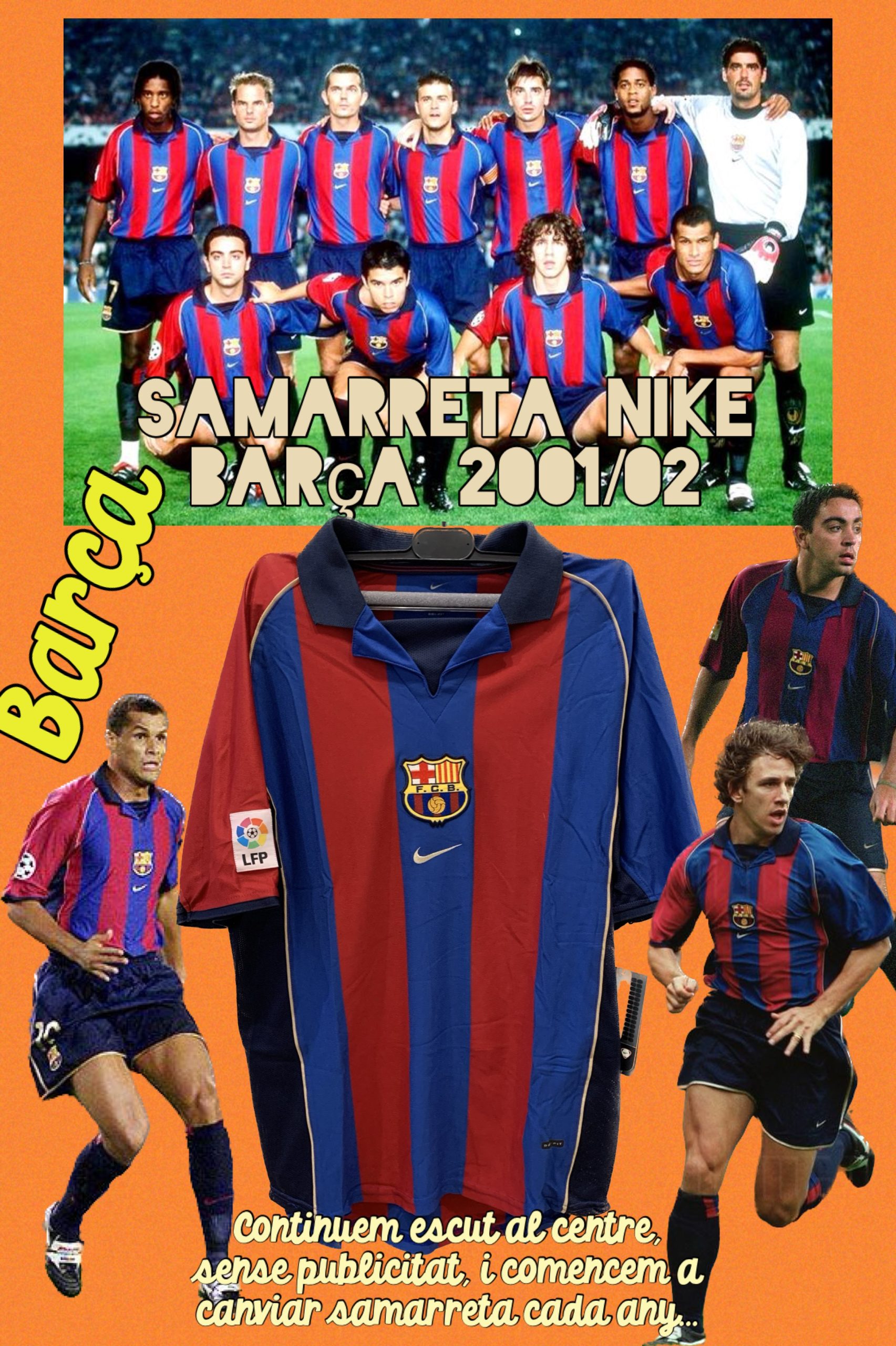 Samarreta Nike 2001-2002 Barça