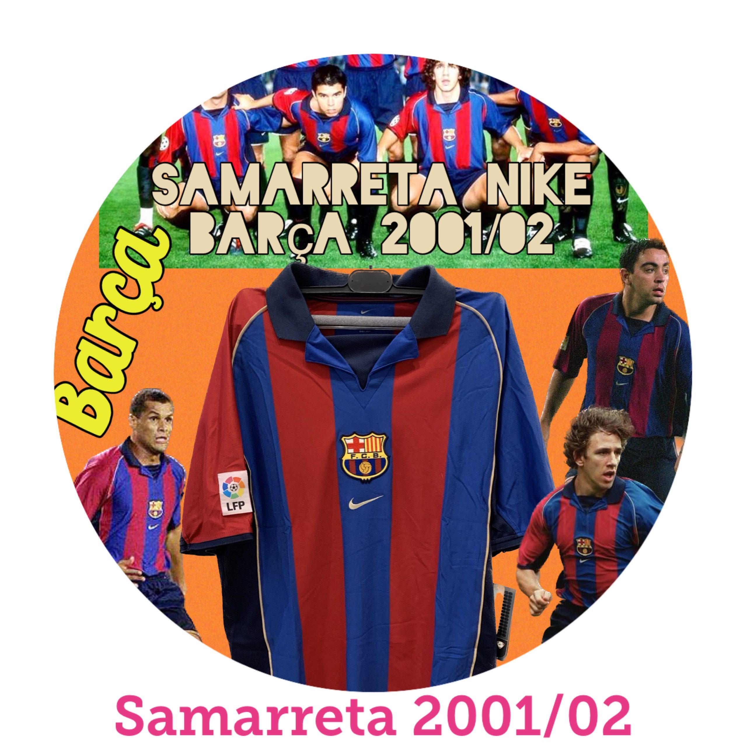 Samarreta Nike 2001-2002 Barça