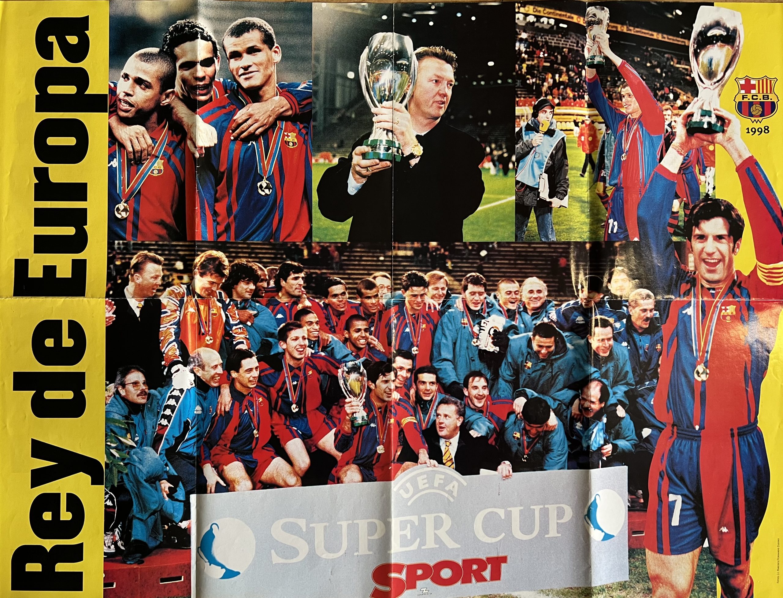 Campió Supercopa Europa 1998 FC Barcelona diari Sport