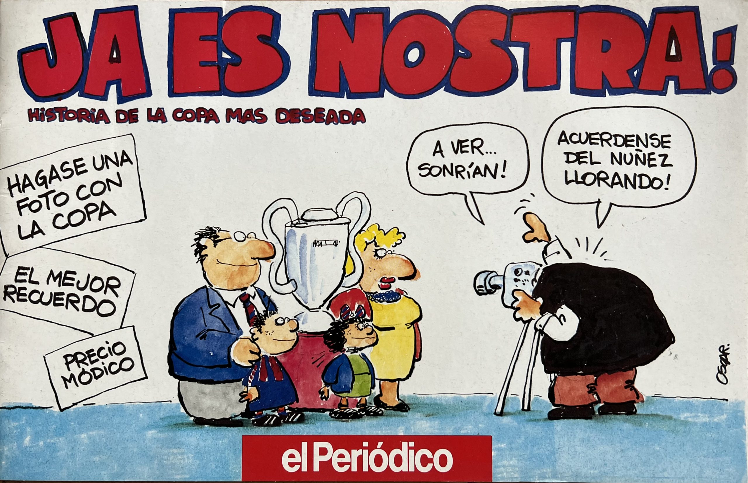 Vinyetes Oscar Nebreda crònica partit 1991-1992 Copa d'Europa diari el Periódico