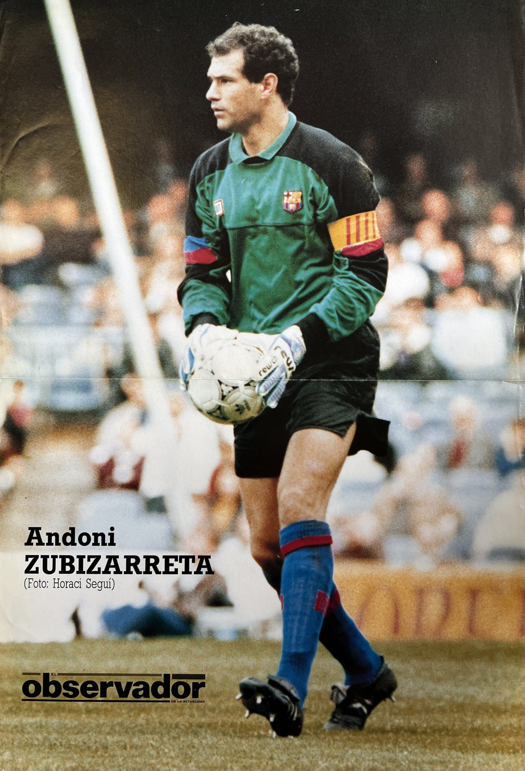Andoni Zubizarreta pòster diari observador 1992