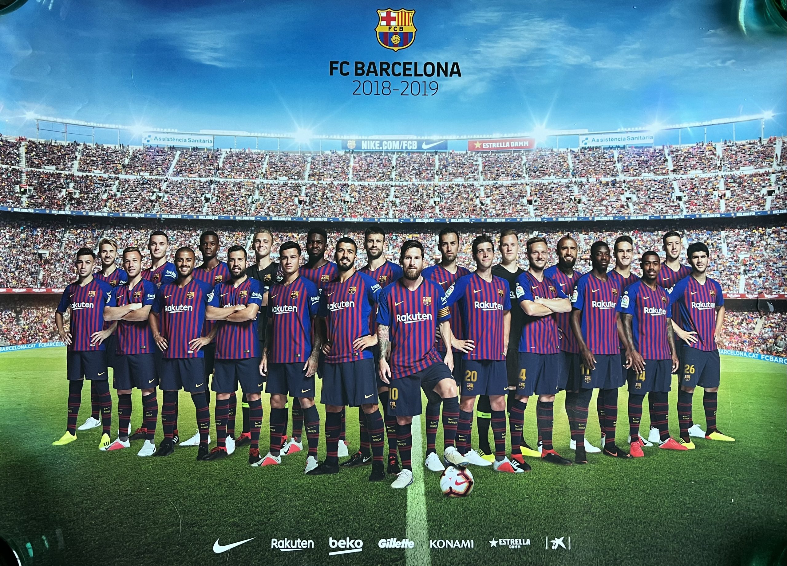 pòster oficial FC Barcelona 2018-2019