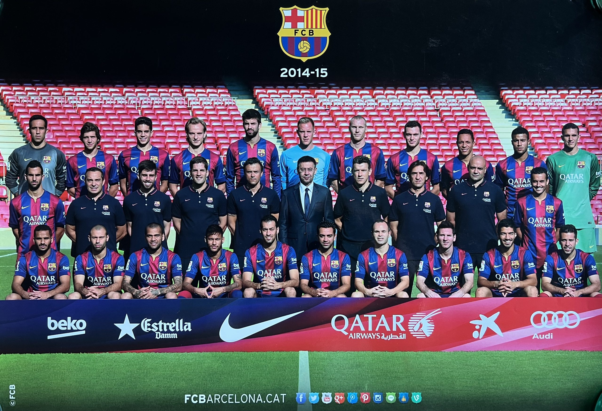pòster oficial FC Barcelona 2014-2015