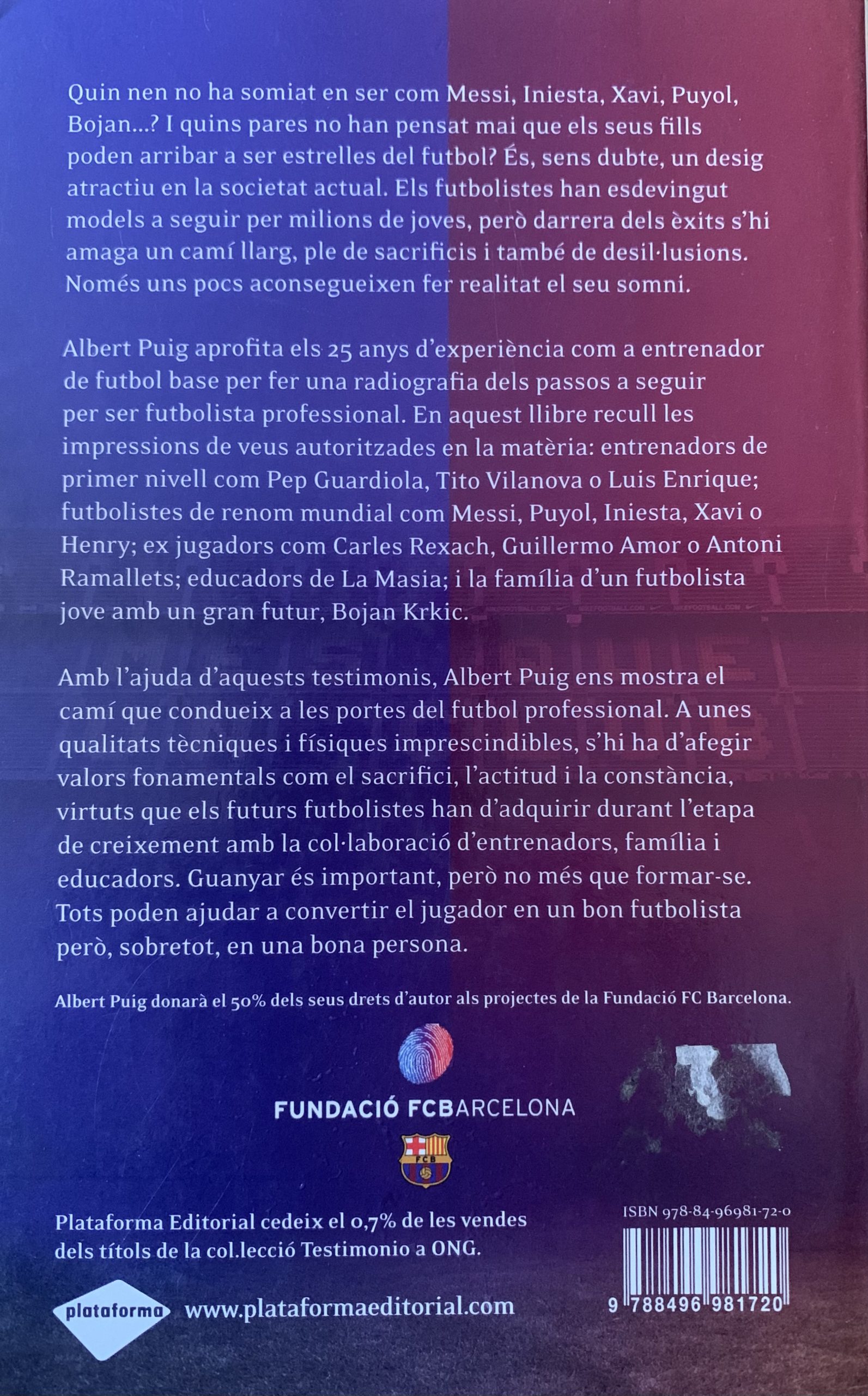 La força d'un somni els camis de l'èxit - Albert Puig- plataforma testimonio- 2010