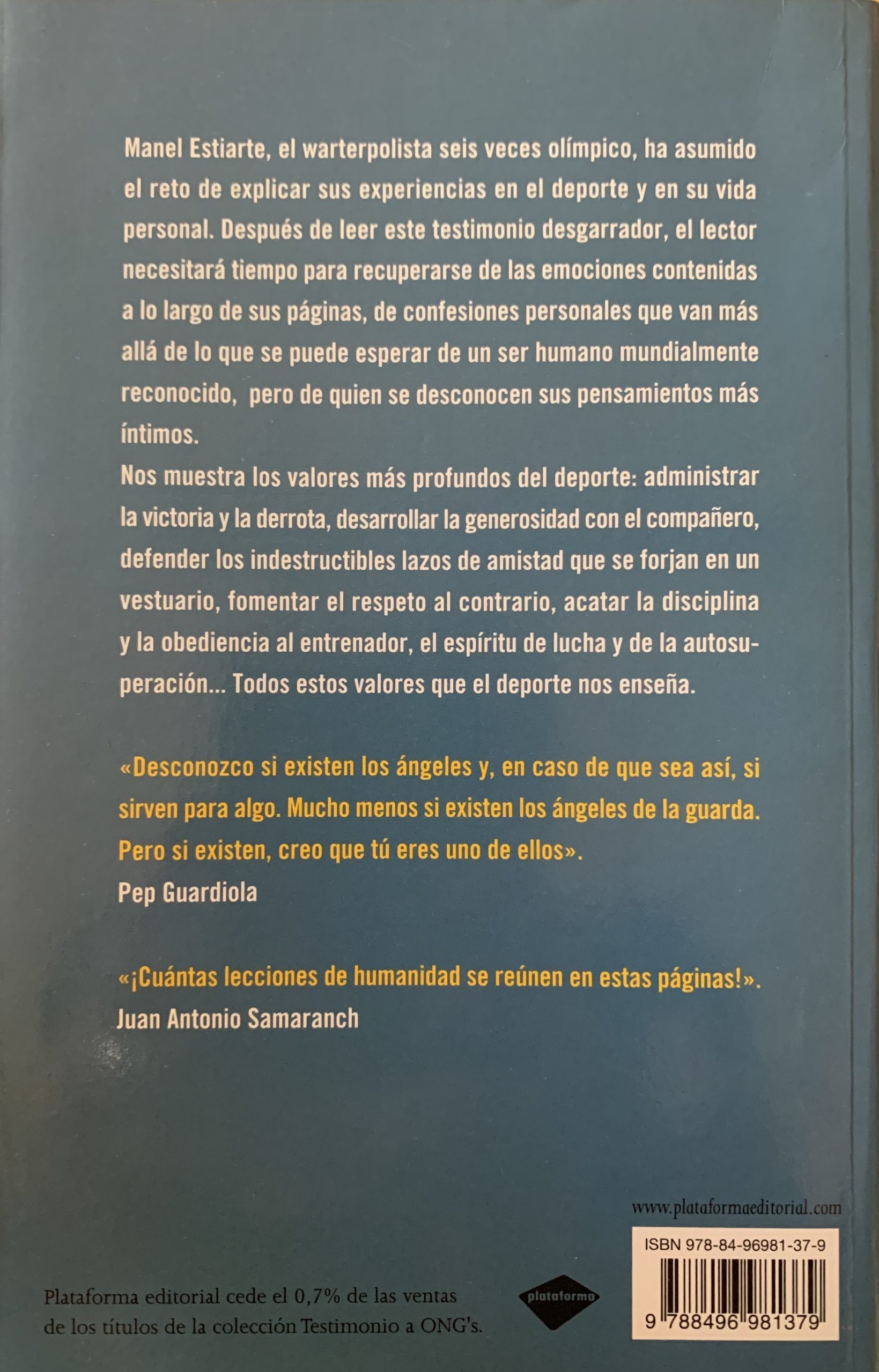 todos mis hermanos- Manel Estiarte - plataforma testimonio - 2009