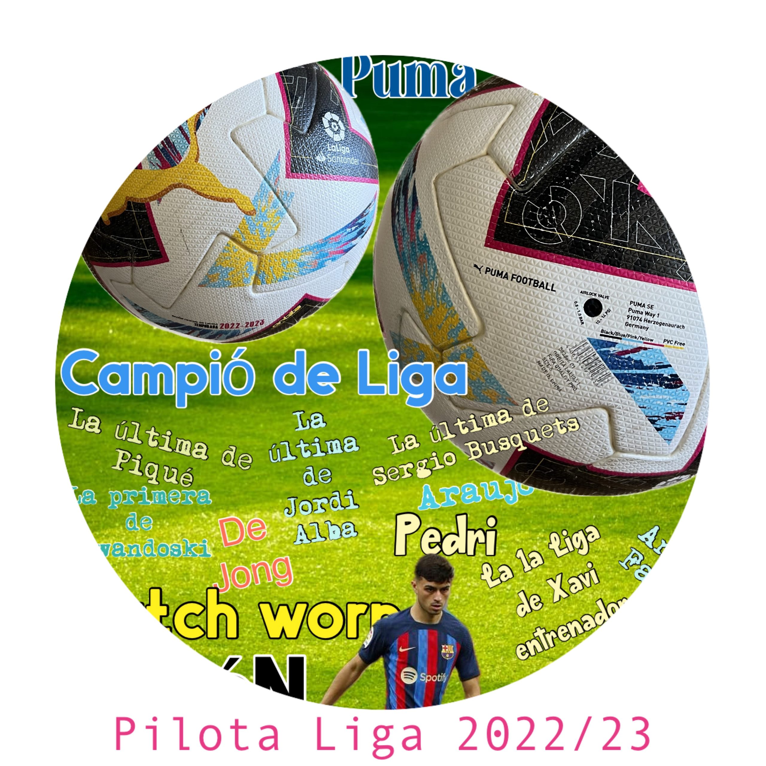 Pilota puma 1ª liga de Xavi entrenador 2022-2023 FC Barcelona de partit