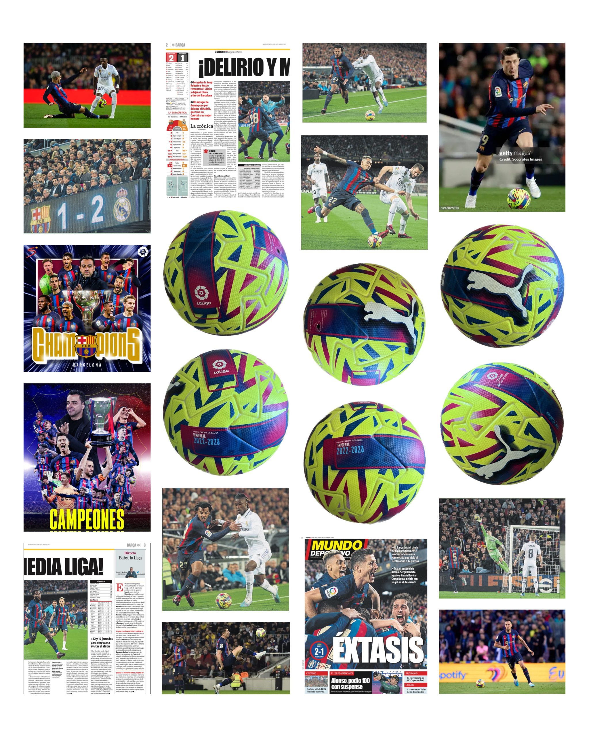 Pilota puma 1ª liga de Xavi entrenador 2022-2023 FC Barcelona de partit away (groga)