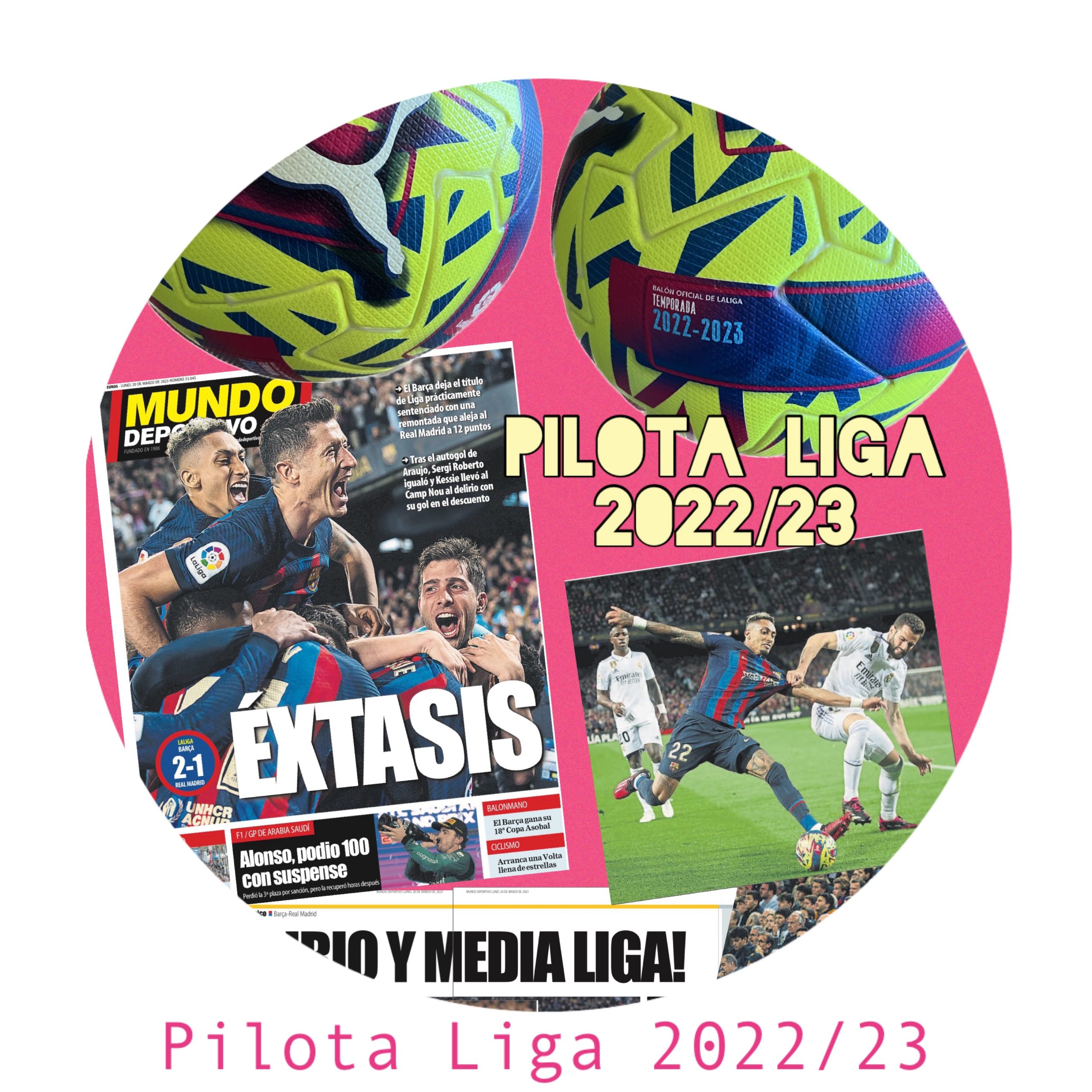 Pilota puma 1ª liga de Xavi entrenador 2022-2023 FC Barcelona de partit away (groga)