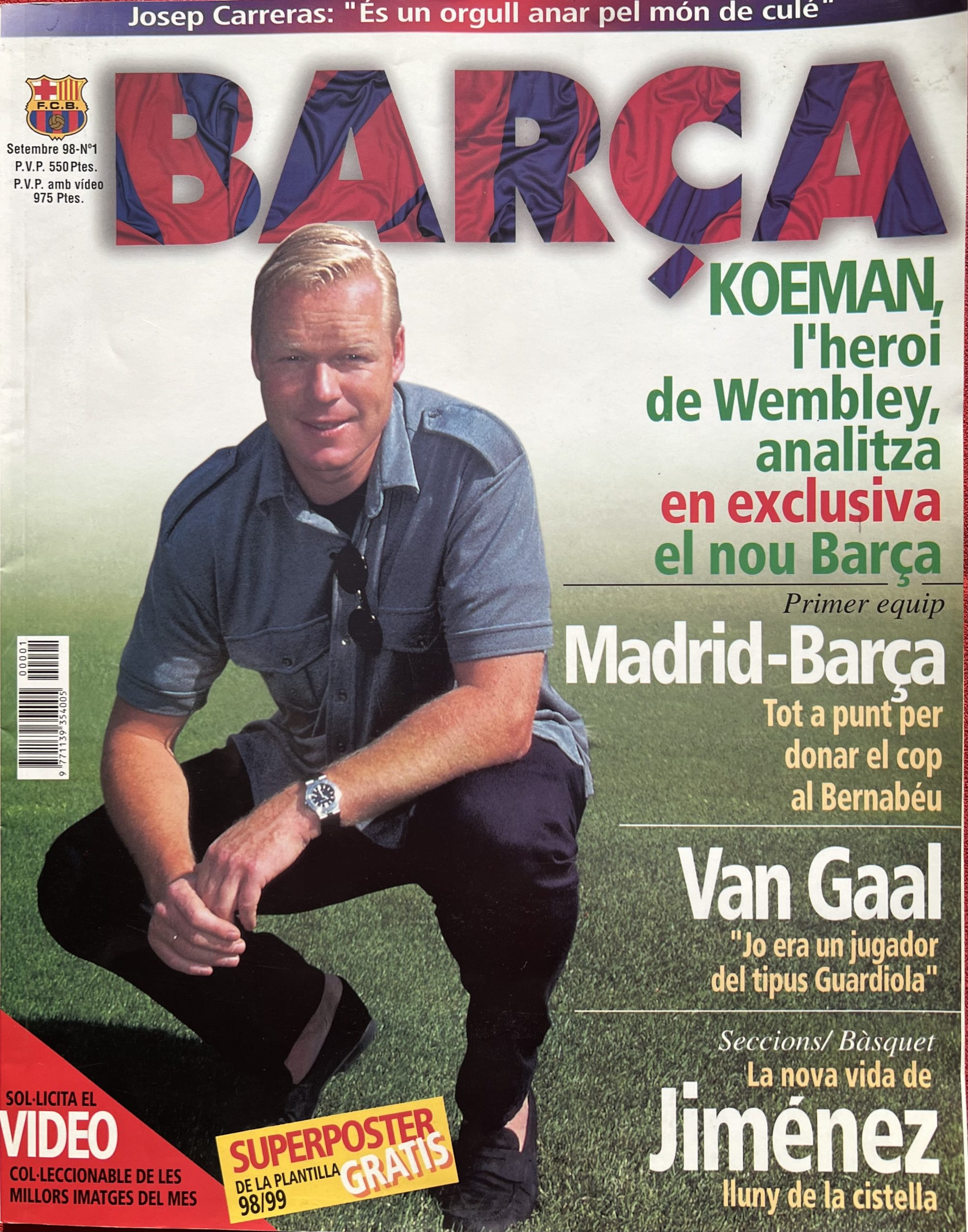 Revista Barça Setembre 1998 - Nº1