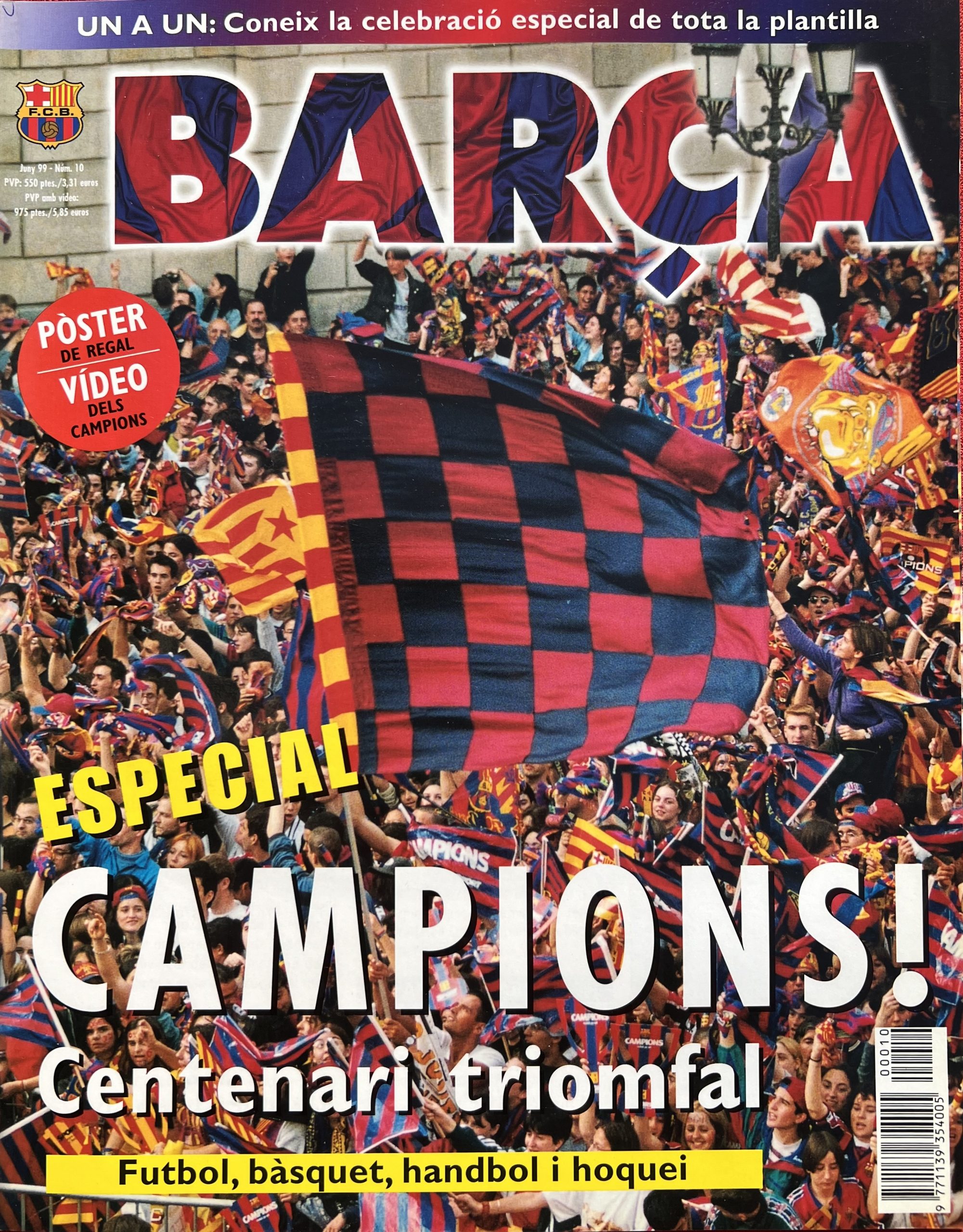 Revista Barça juny 1999 - Nº10