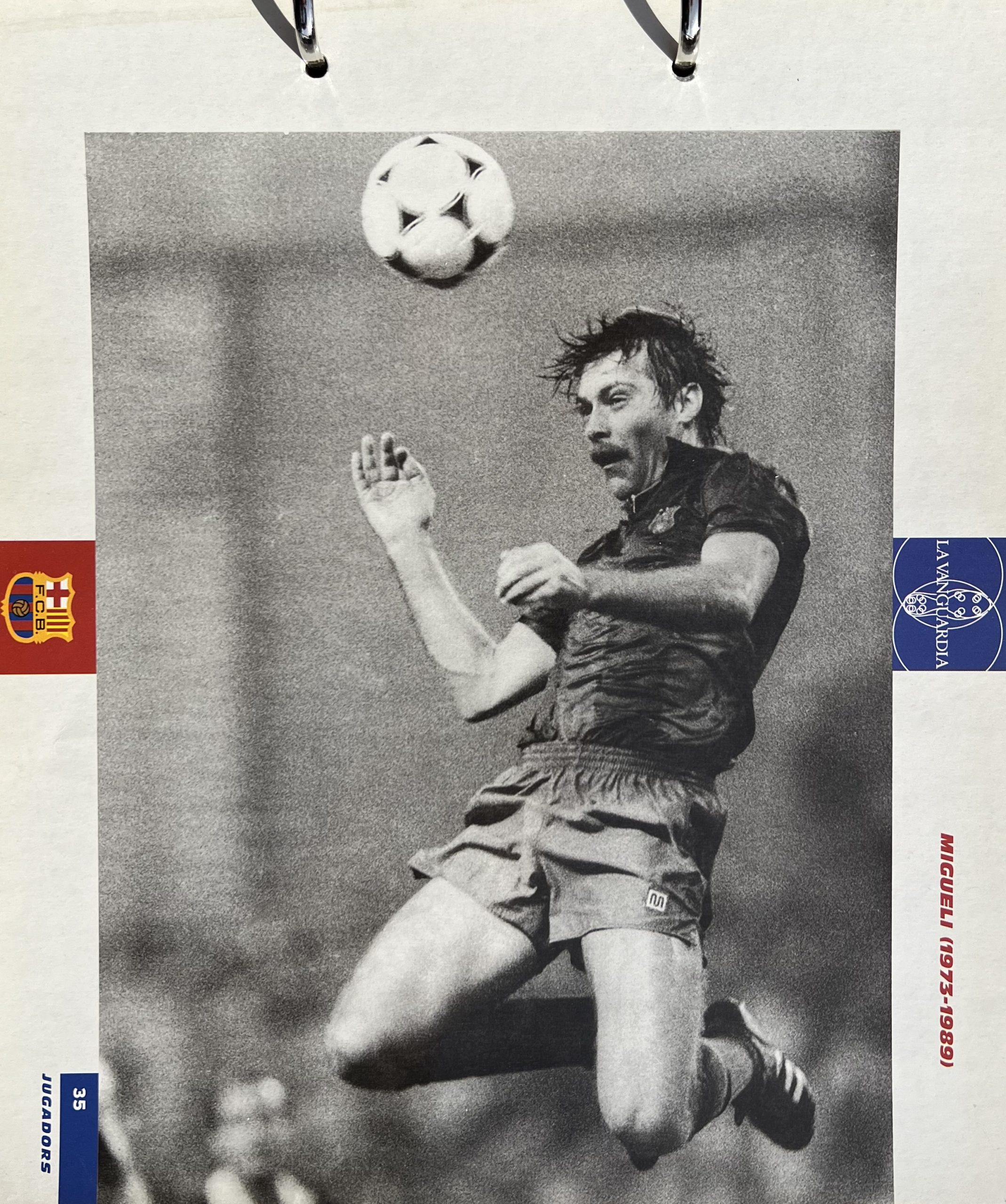Gran àlbum de cromos del Barça la Vanguardia 1999 fitxa 35