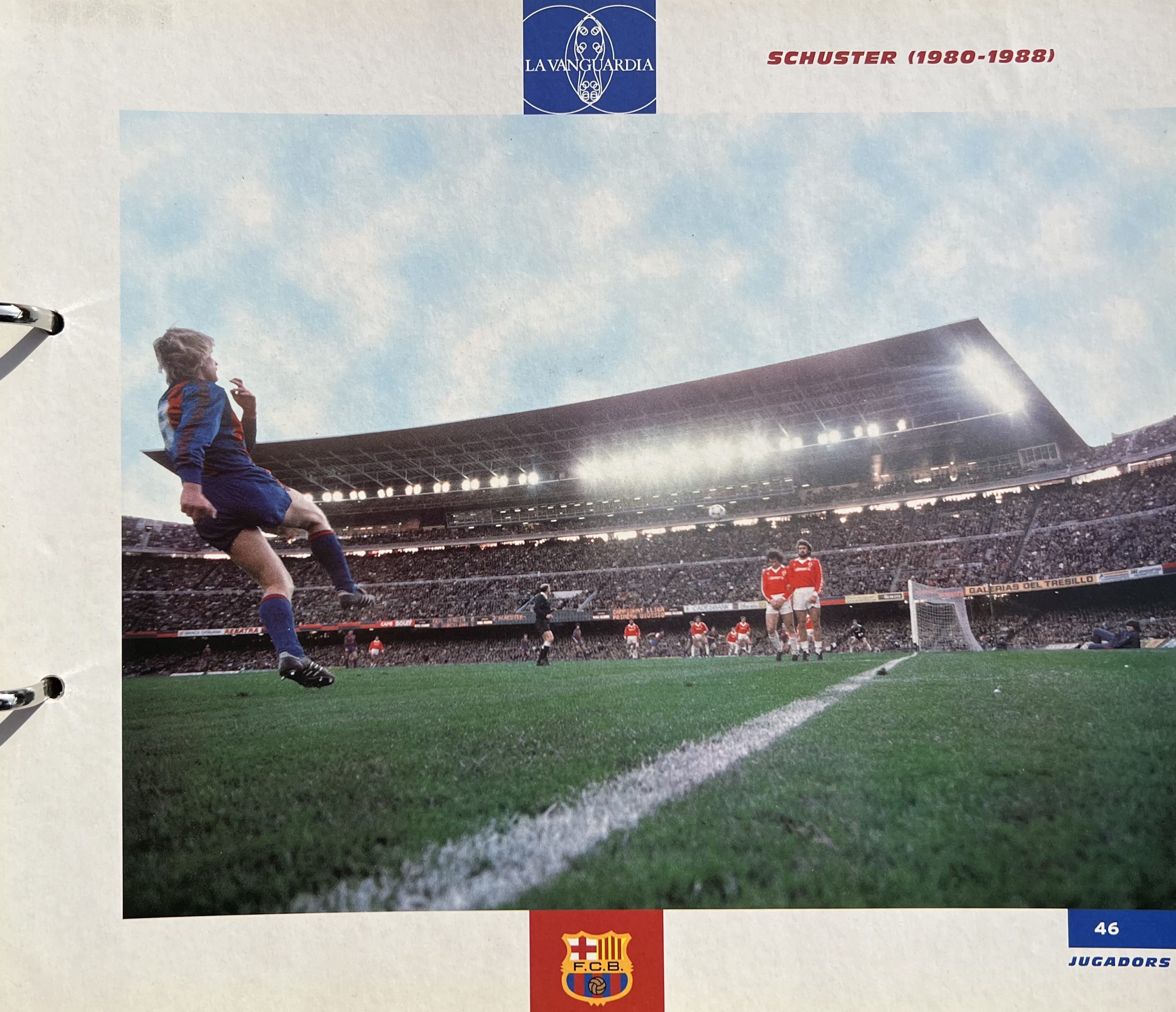 Gran àlbum de cromos del Barça la Vanguardia 1999 fitxa 46