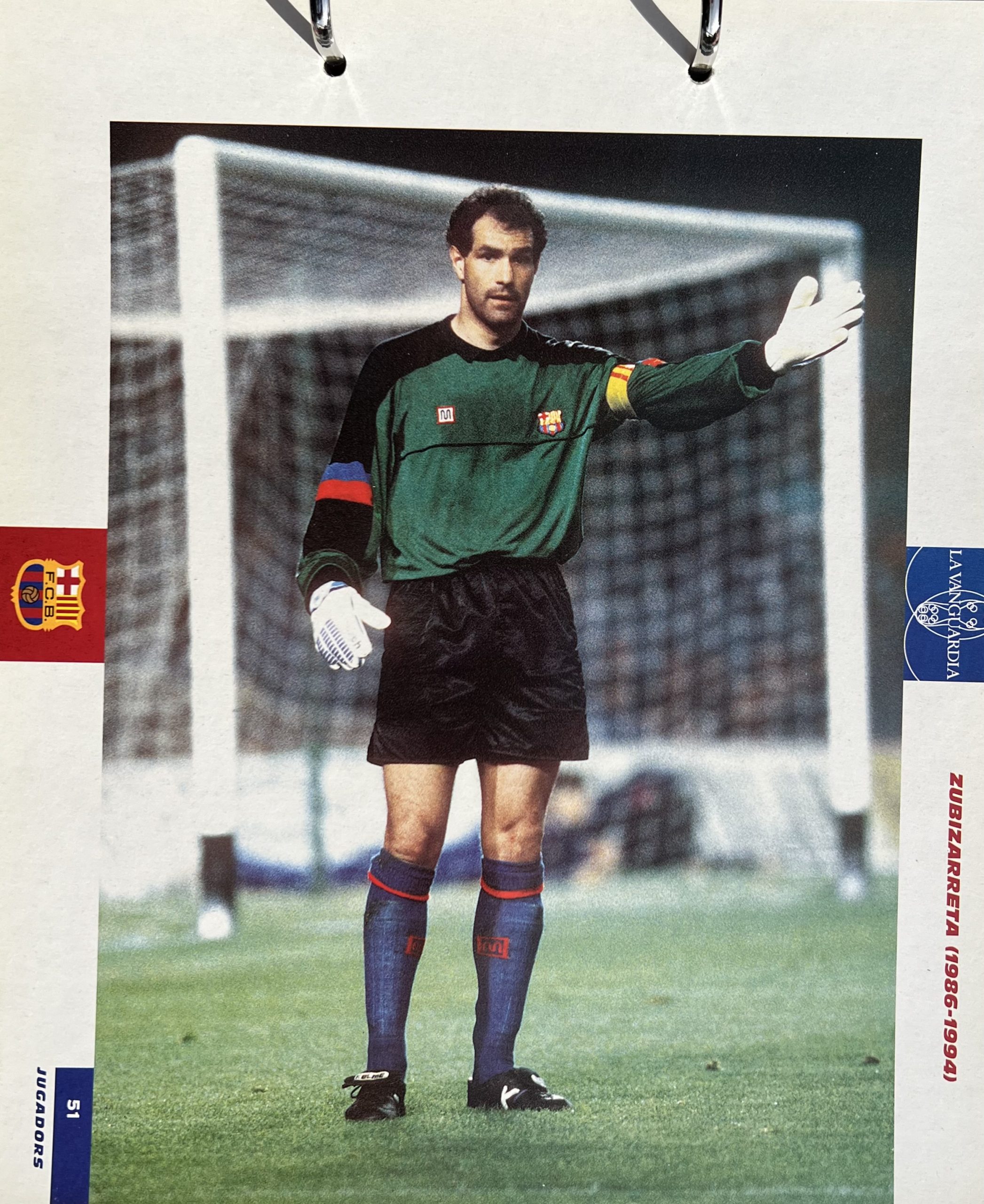 Gran àlbum de cromos del Barça la Vanguardia 1999 fitxa 51