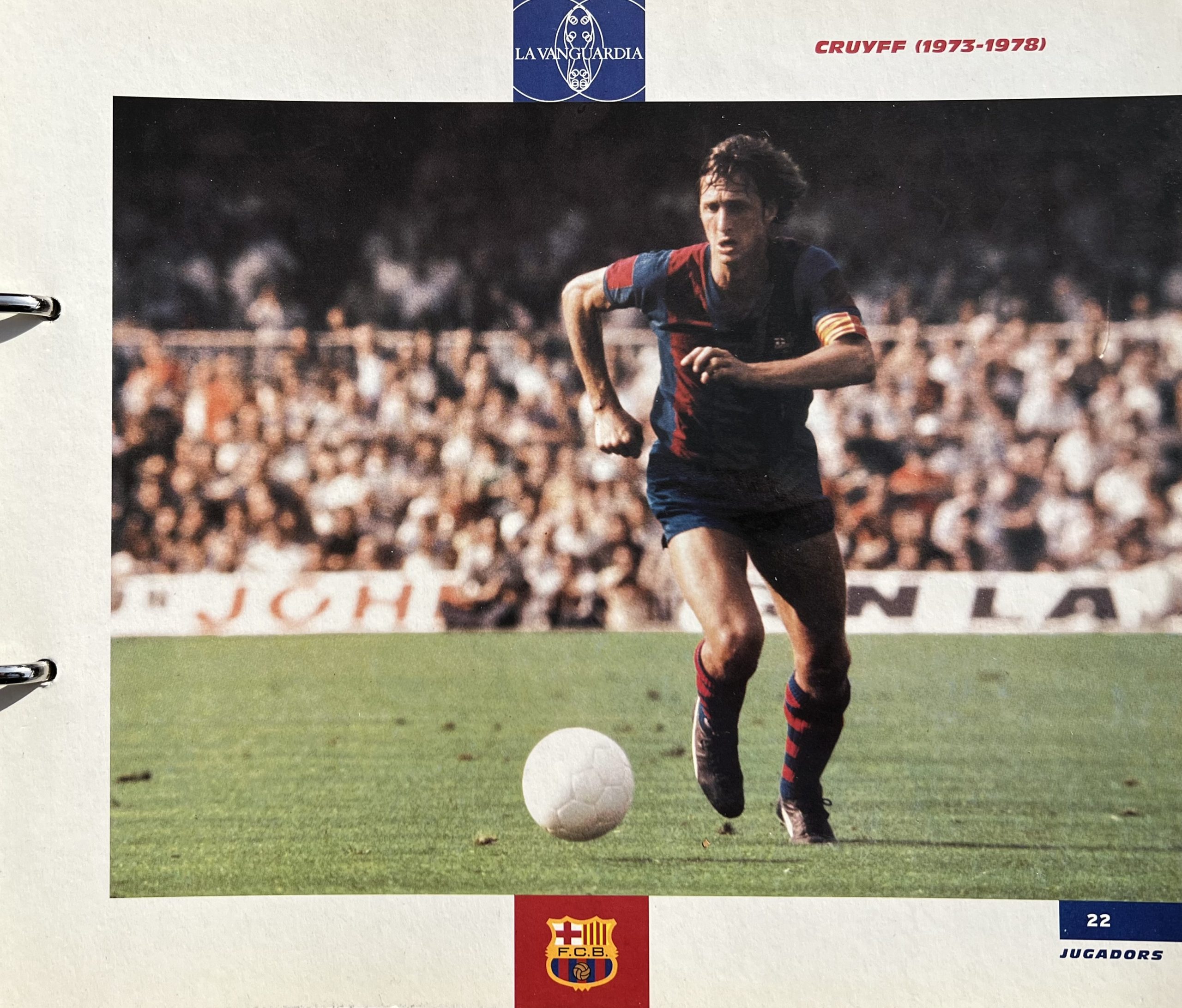 Gran àlbum de cromos del Barça la Vanguardia 1999 fitxa 22