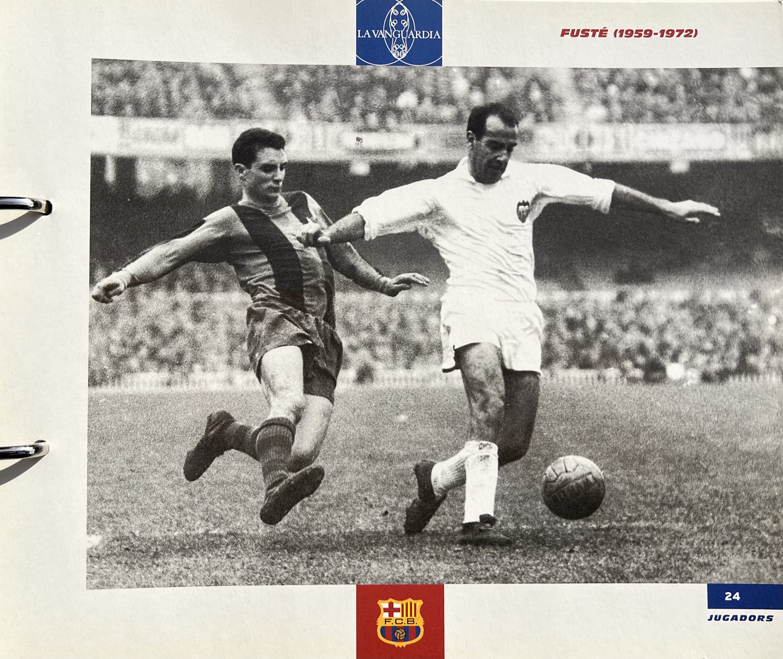 Gran àlbum de cromos del Barça la Vanguardia 1999 fitxa 24