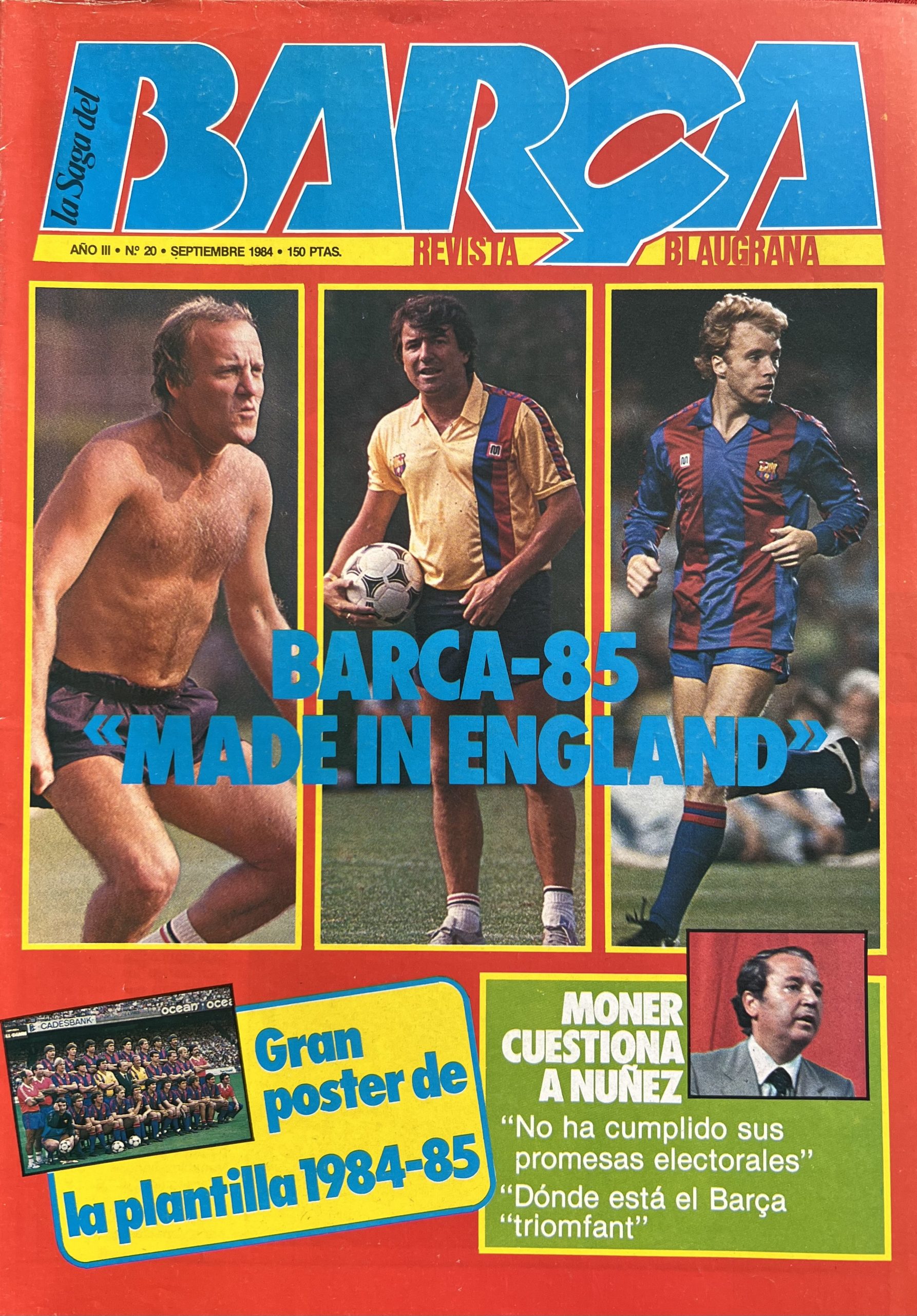Revista la saga del Barça septiembre 1984 - Nº20
