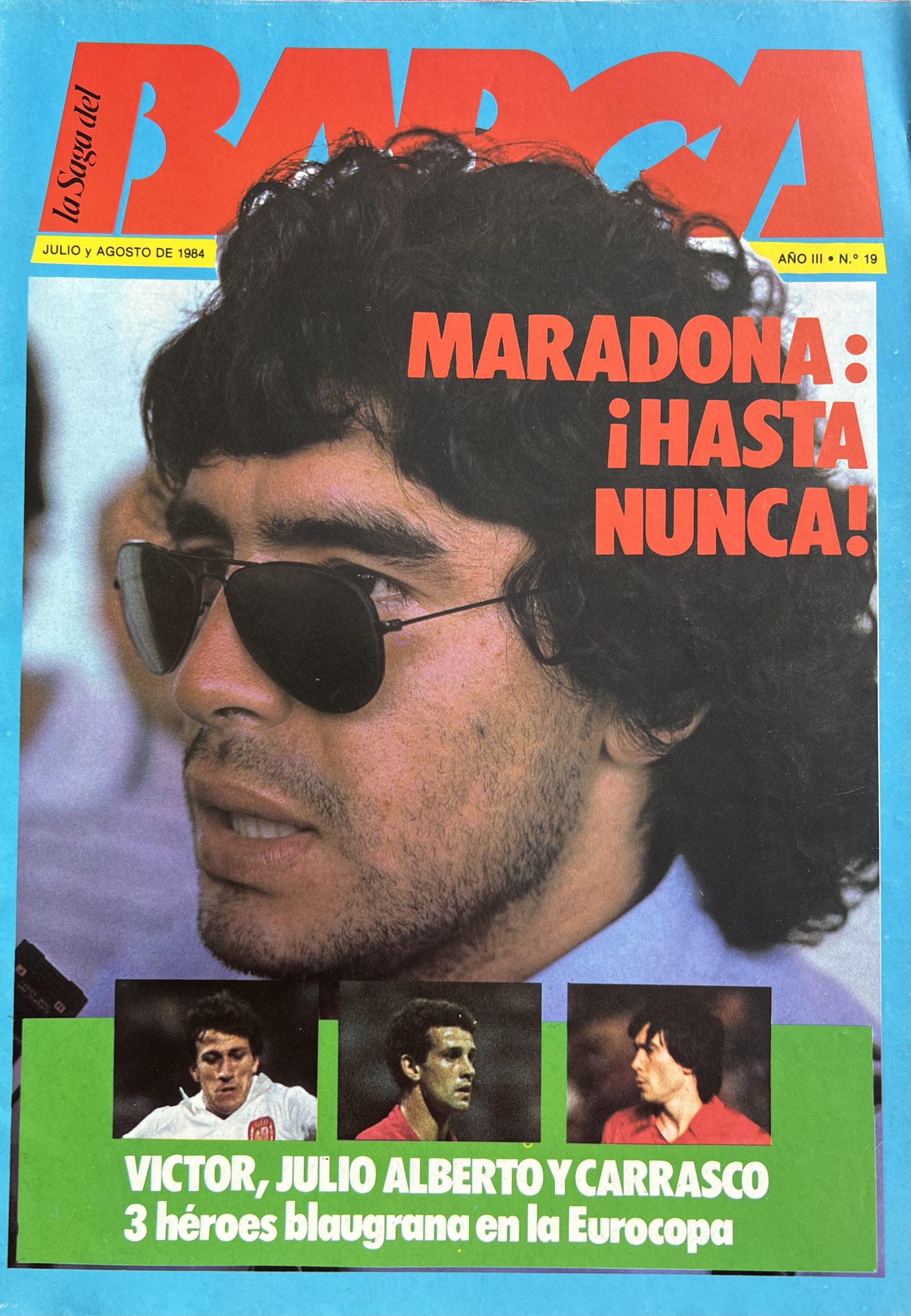 Revista la saga del Barça julio agosto 1984 - Nº19