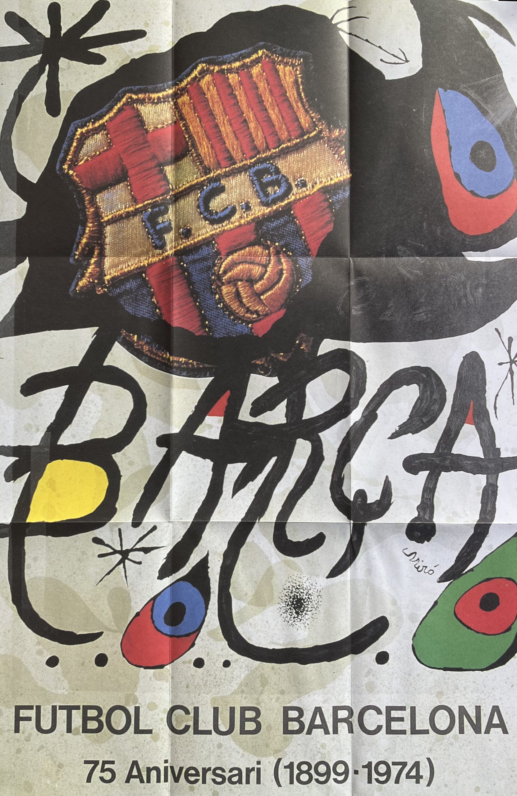 pòster 75 aniversari 1899-1974 Miró
