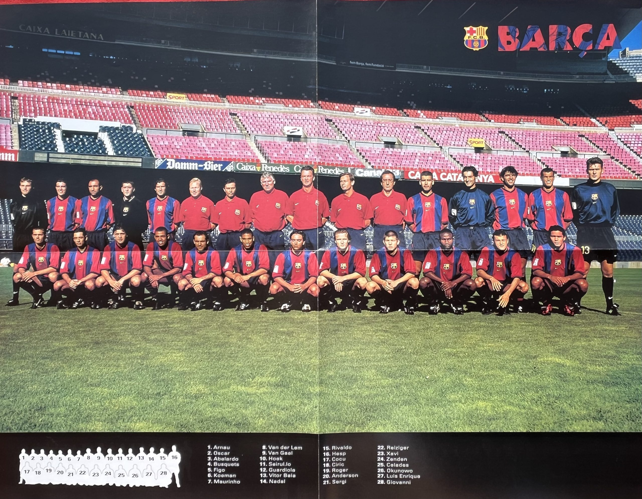 pòster FC Barcelona 1999 revista Barça
