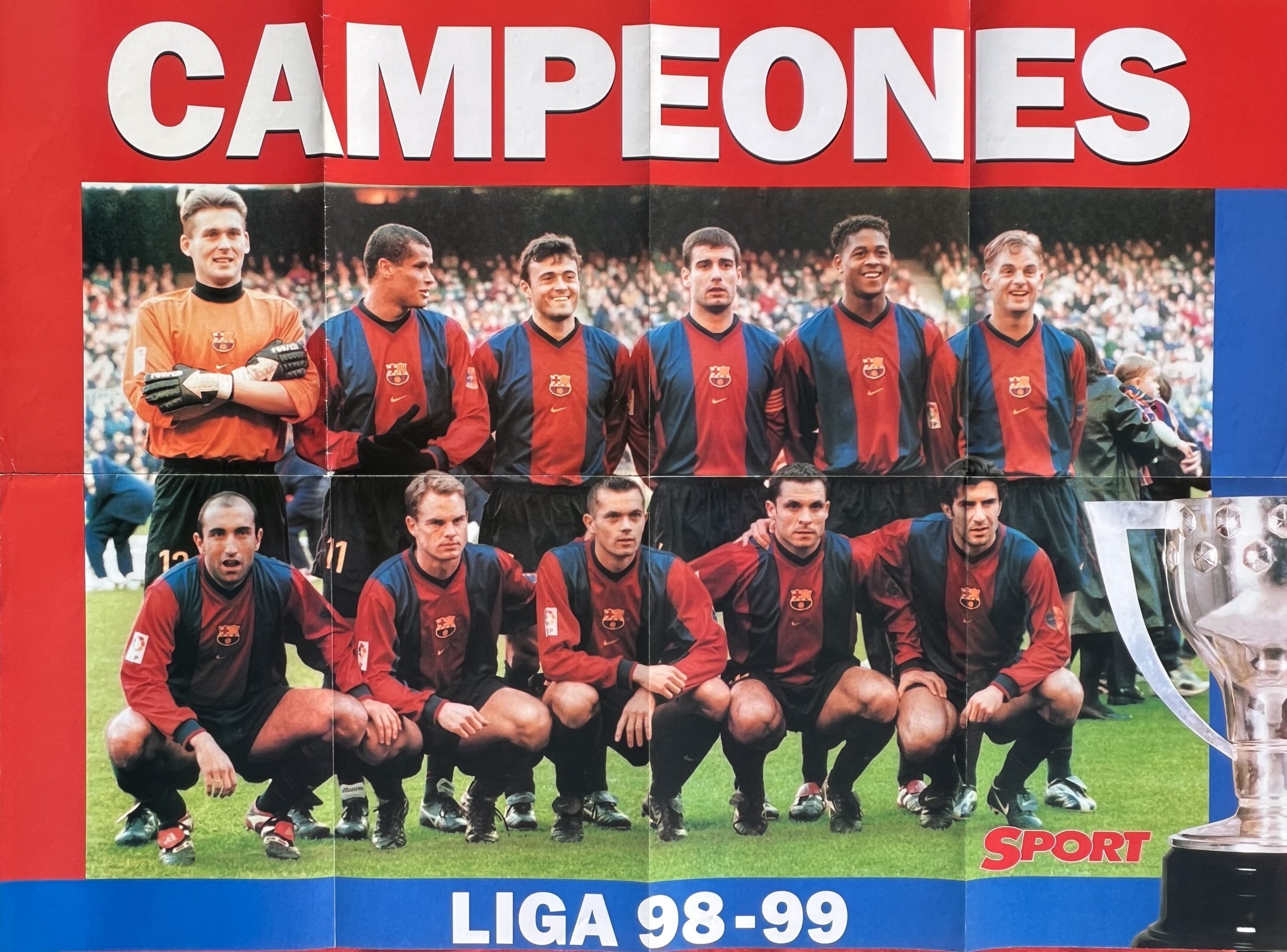 pòster FC Barcelona 1998-1999 Sport