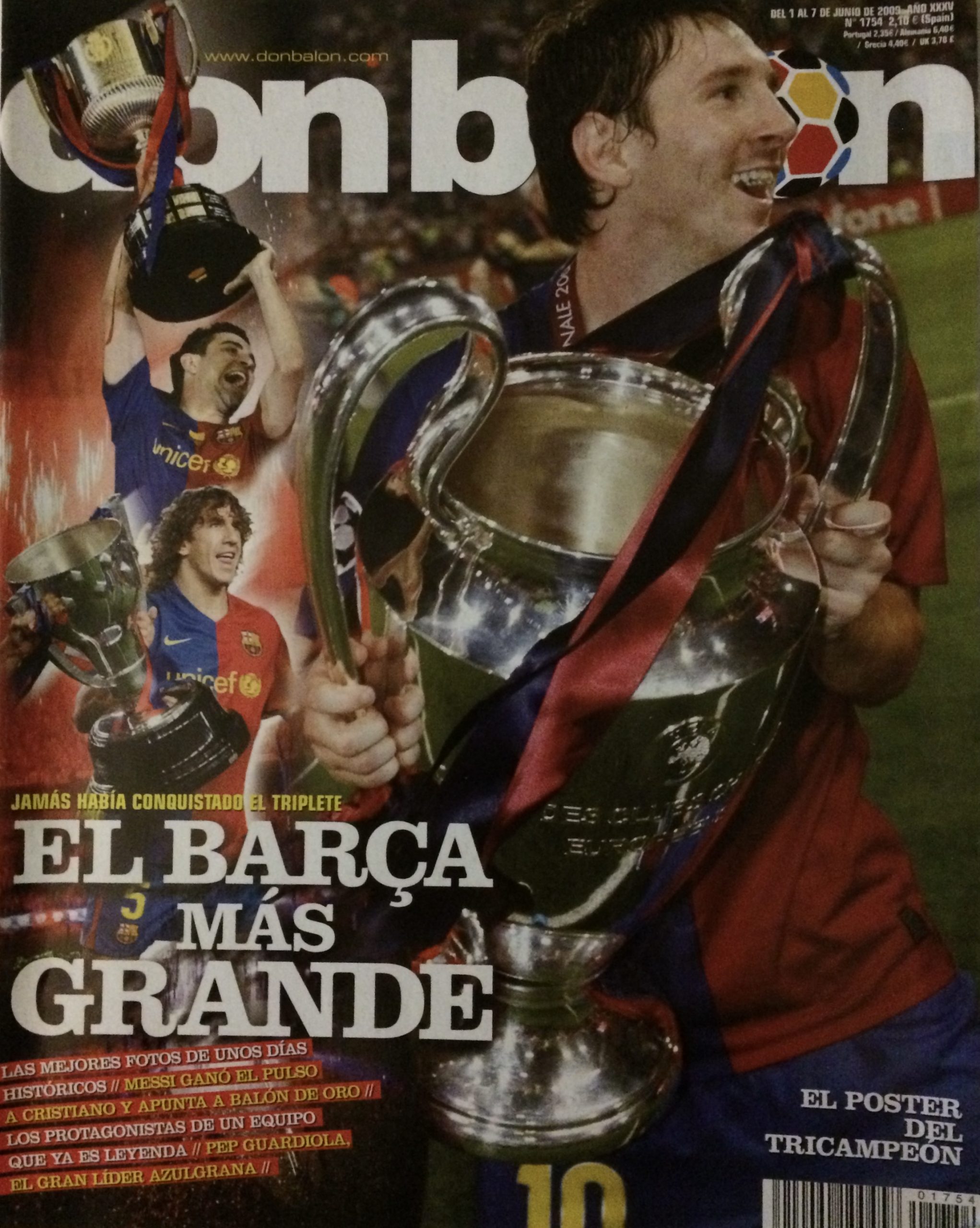 Don balón triplete 2009
