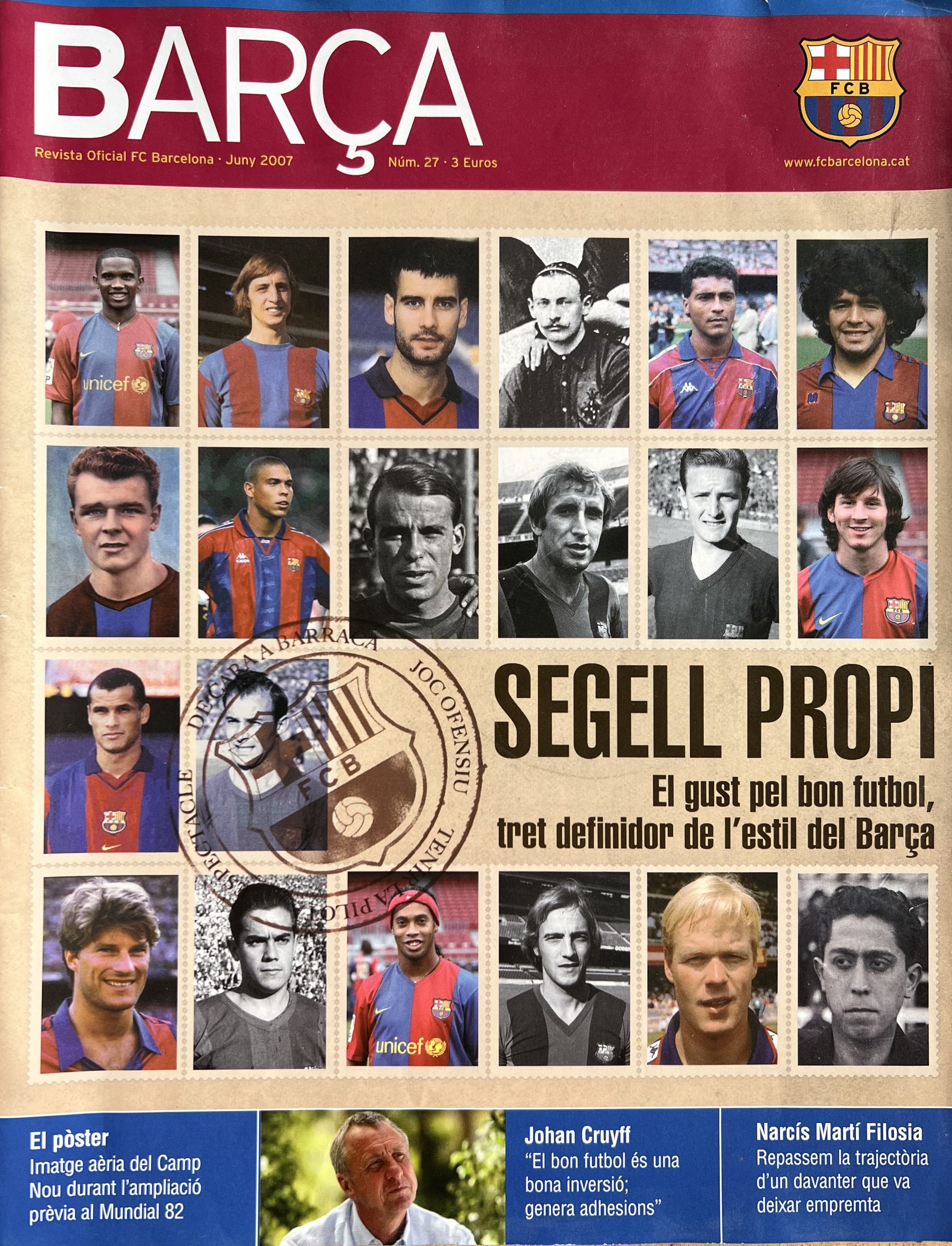 Revista Barça juny 2007 - Nº27