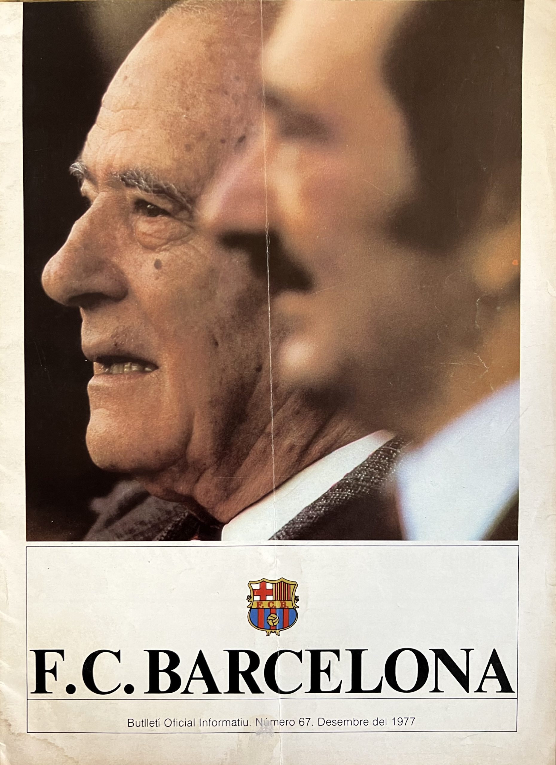 F.C.BARCELONA - BUTLLETI OFICIAL INFORMATIU Desembre 1977 - Nº 67