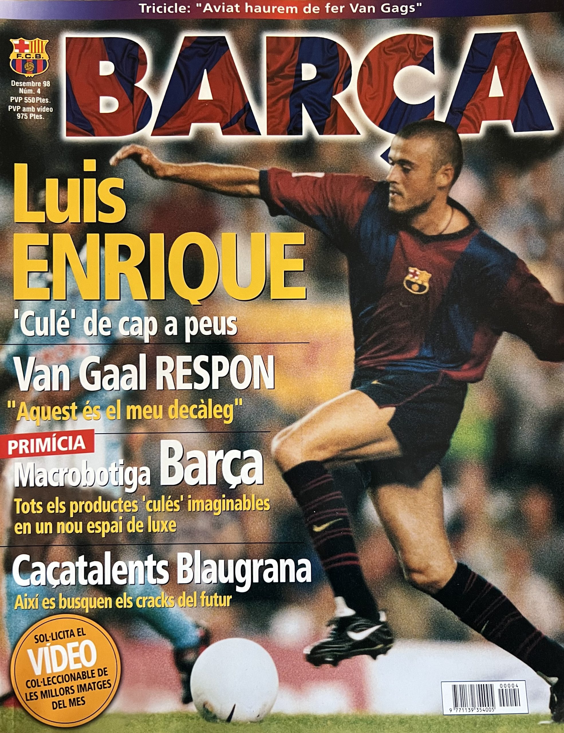 Revista Barça Desembre 1998 - Nº4