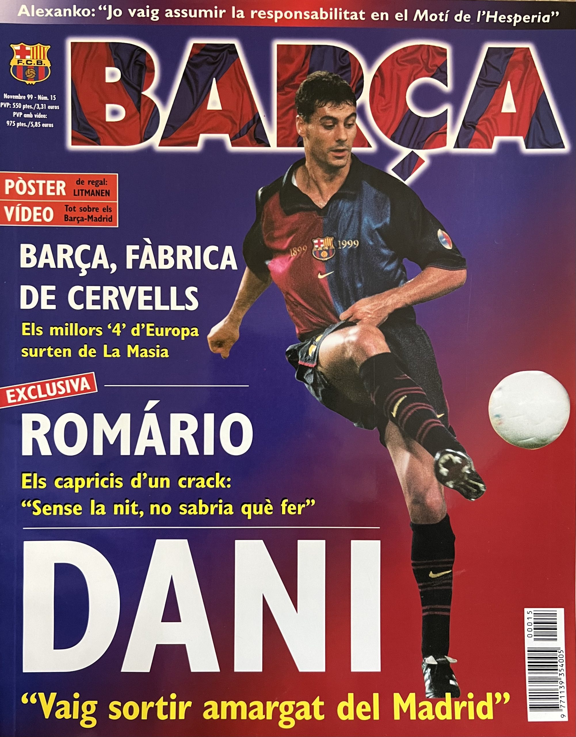 Revista Barça Novembre 1999 - Nº15