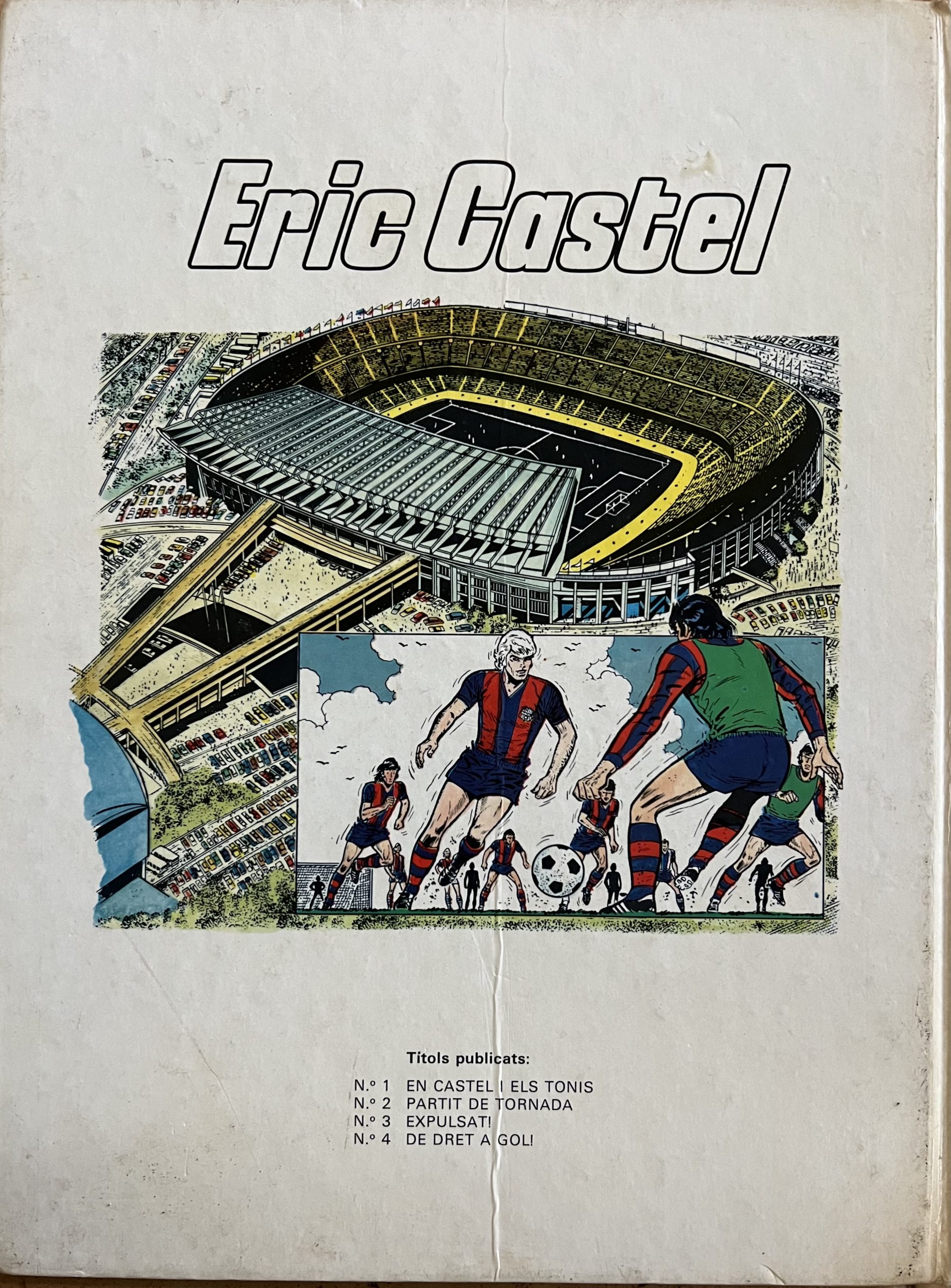 Eric Castel nº 4 de dret a gol. FC BARCELONA