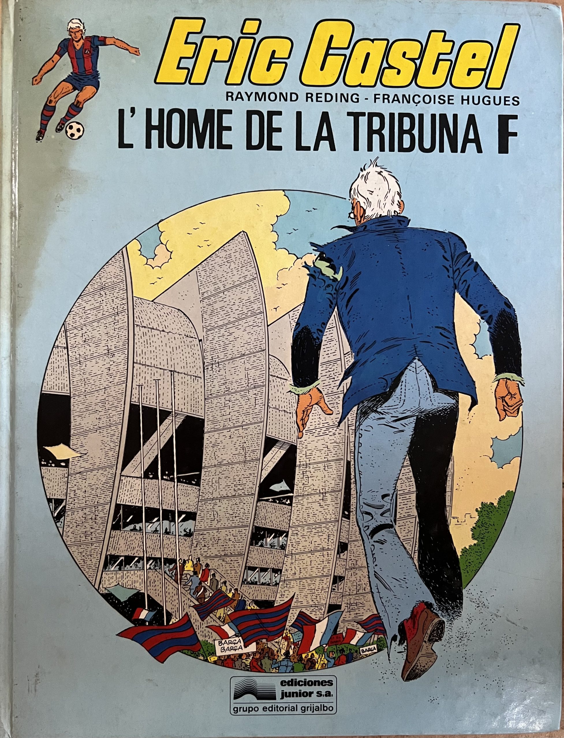 Eric Castel nº 5 l'home de la tribuna b. FC BARCELONA