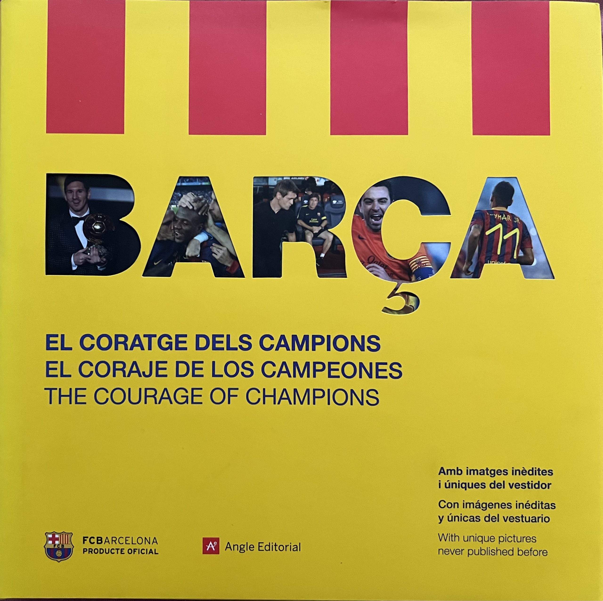 BARÇA el coratge dels campions - Angle editorial - imatges inèdites i úniques del vestidor , temporada 2012-2013