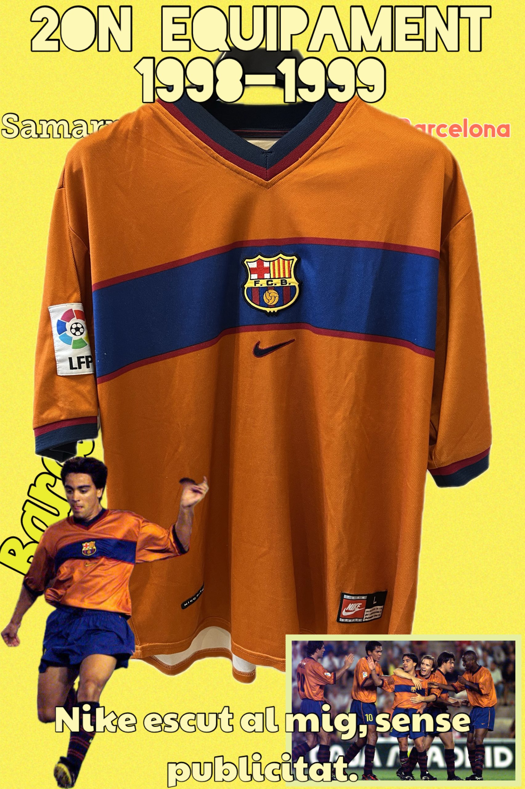 SAMARRETA 2on equipament KAPPA 1998-1999 FC BARCELONA