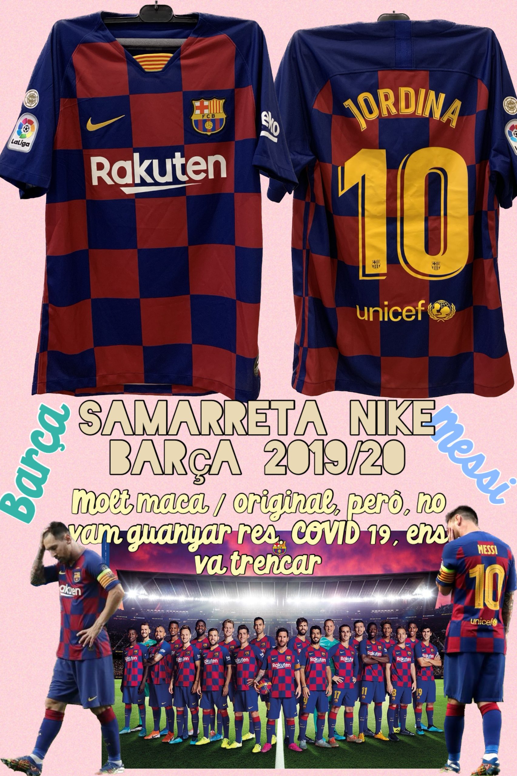 SAMARRETA 1er equipament NIKE 2019-2020 FC BARCELONA