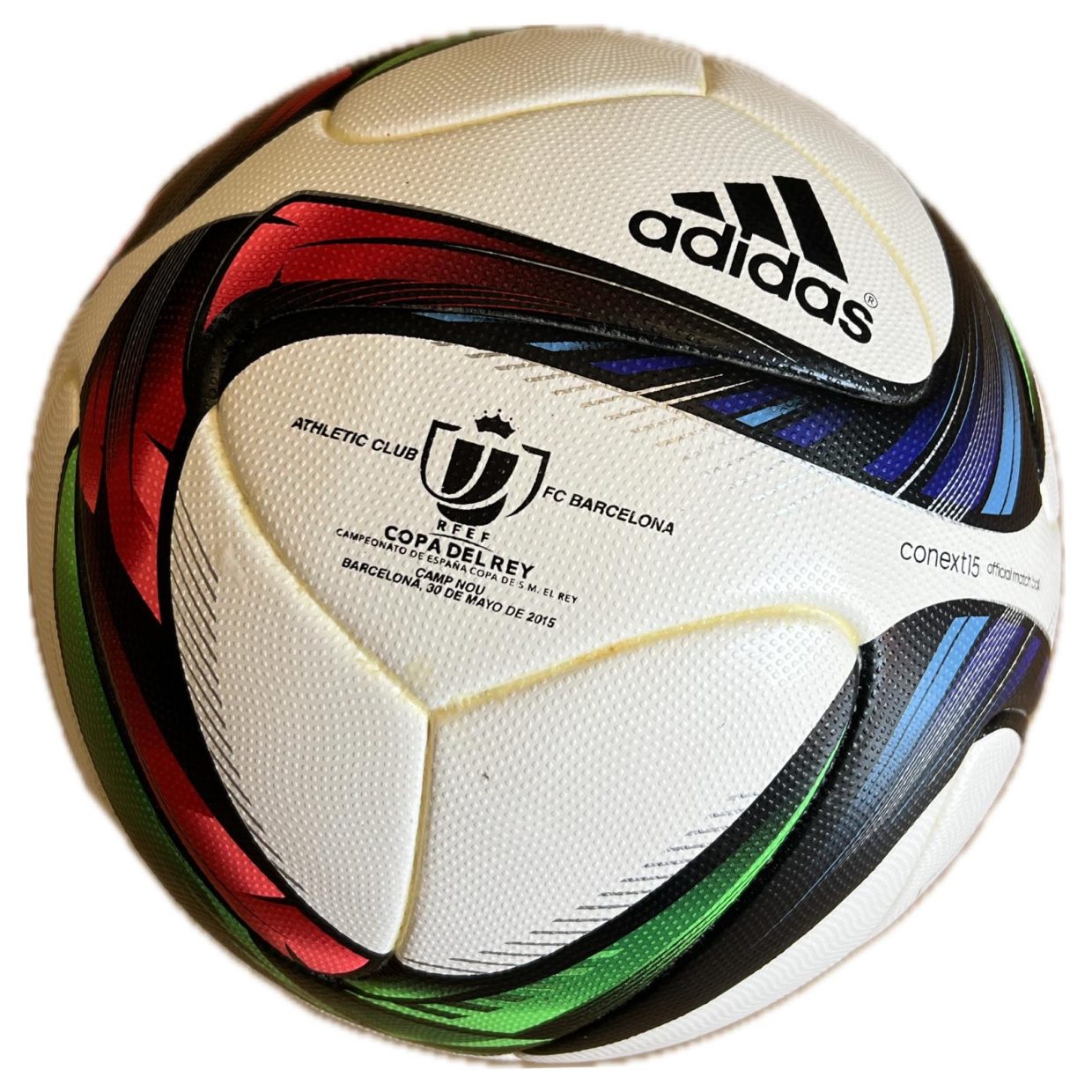 Pilota Adidas Conext15 utilitzada a la final de Copa del Rei 2015 Athletic Club FC Barcelona