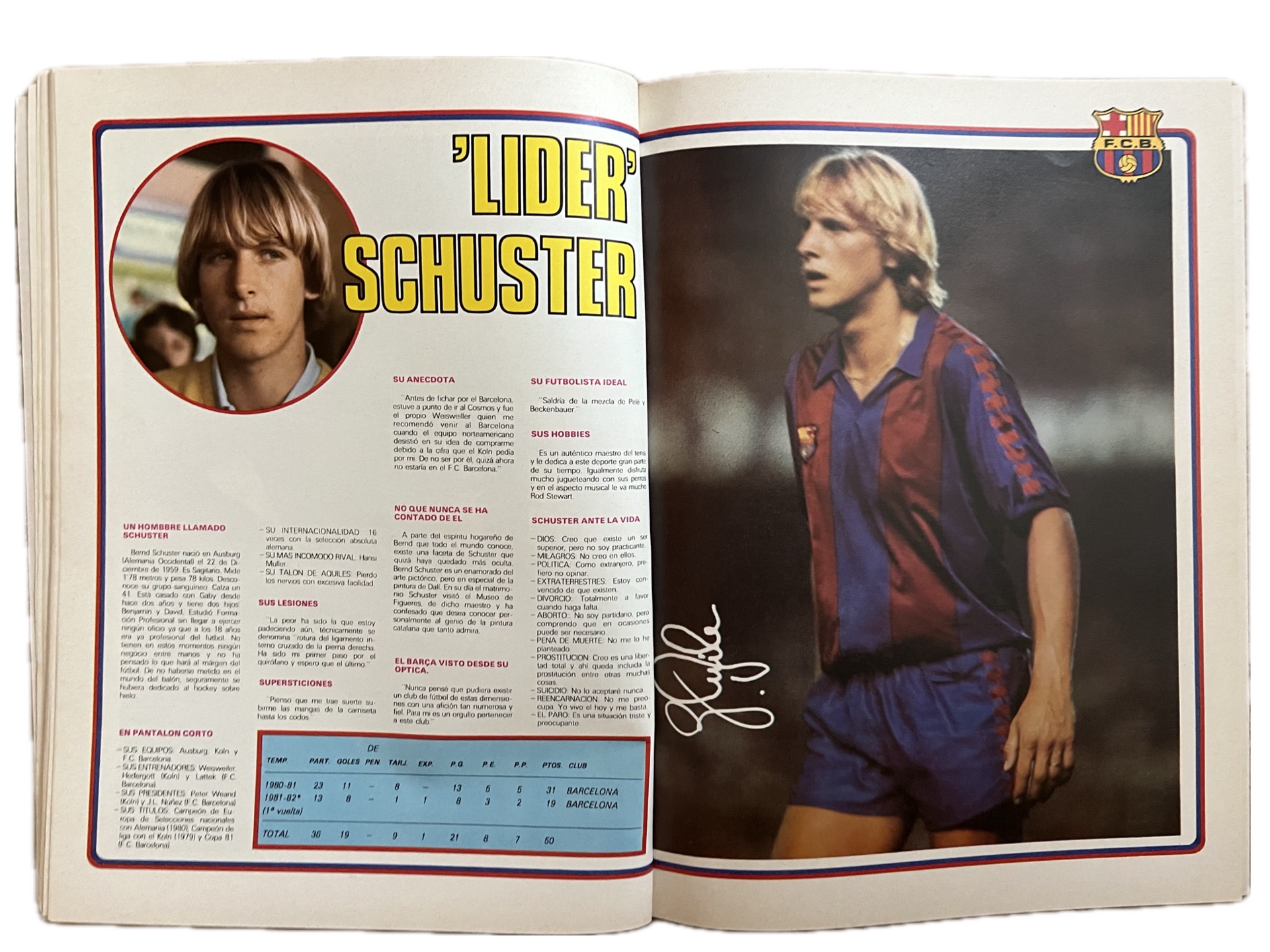 Llibre la Saga del Barça 1981-1982 quien es  quien