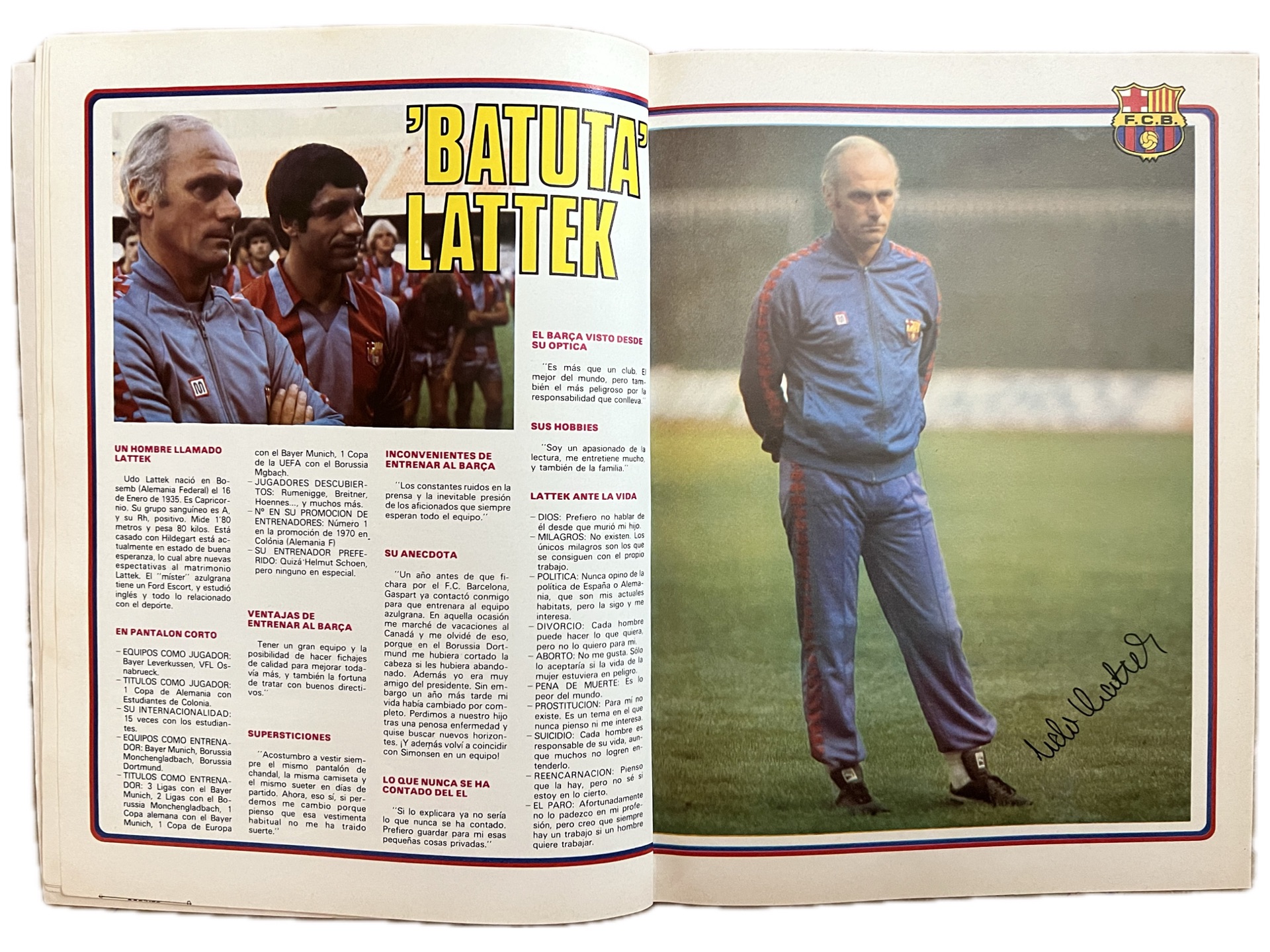 Llibre la Saga del Barça 1981-1982 quien es  quien