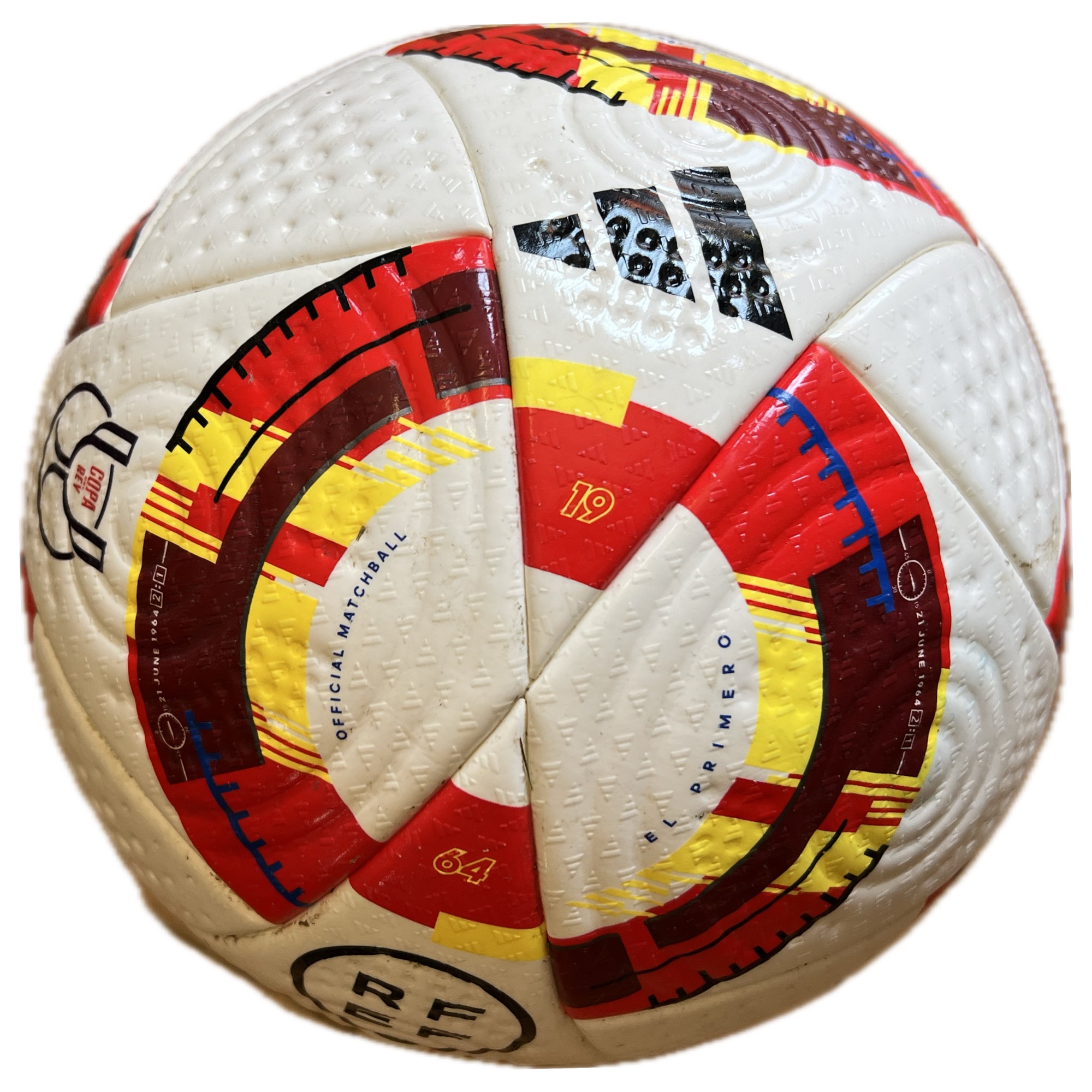 Pilota adidas utilitzada a la semifinal Copa del Rey 2025 FC Barcelona 4 – Atlétic de Madrid 4